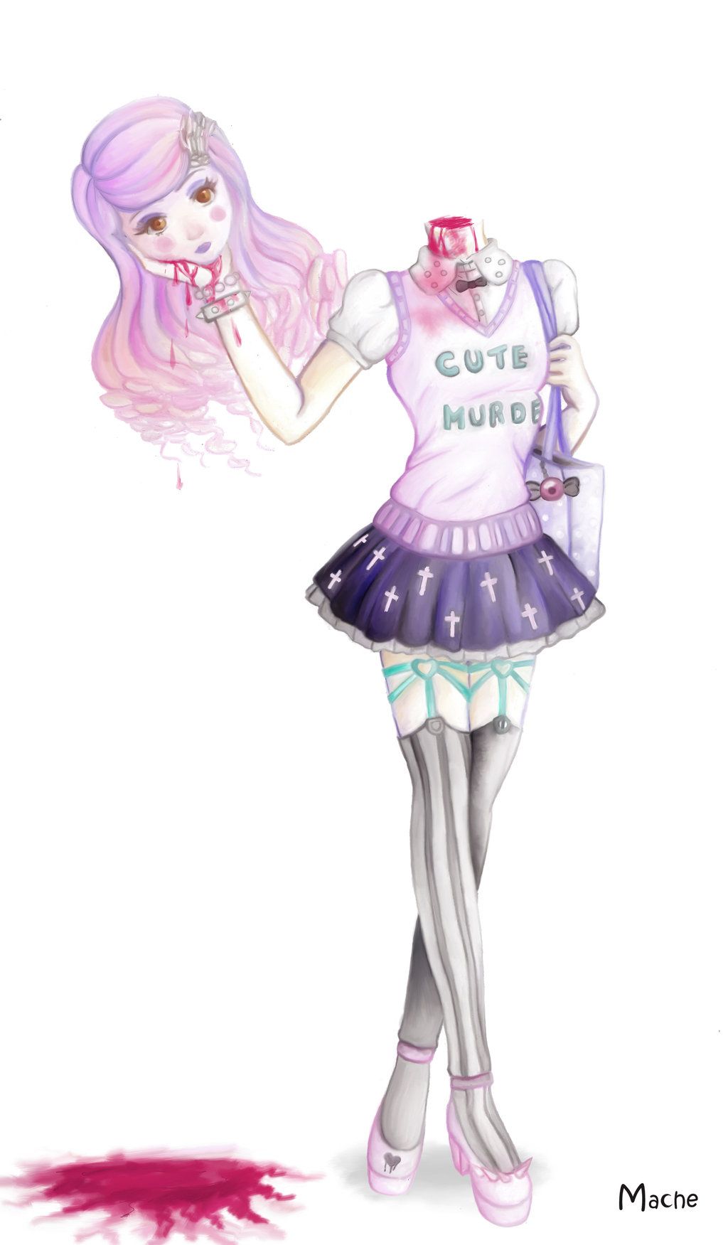 Anime Girl Pastel Goth