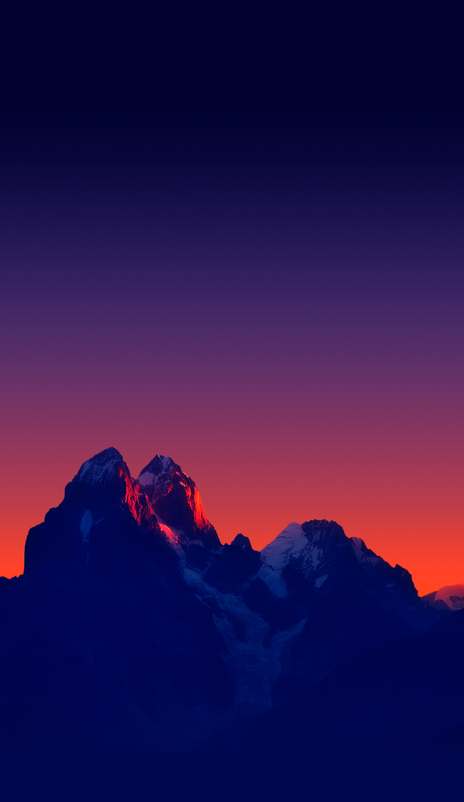 Navy blue mountains. Sunset iphone wallpaper, Mkbhd wallpaper, Landscape wallpaper