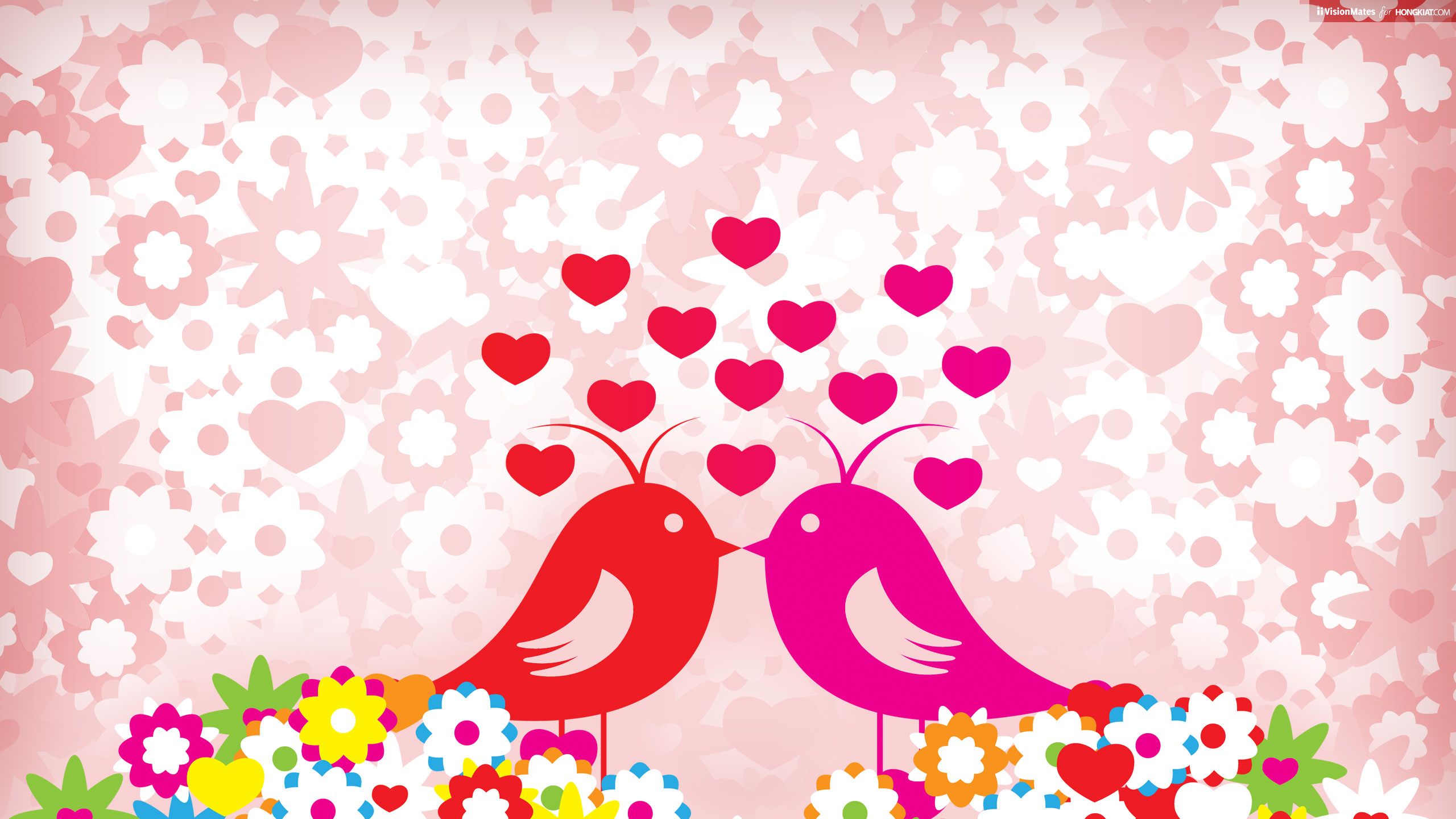 Freebie Release: Valentines Wallpaper Love Birds