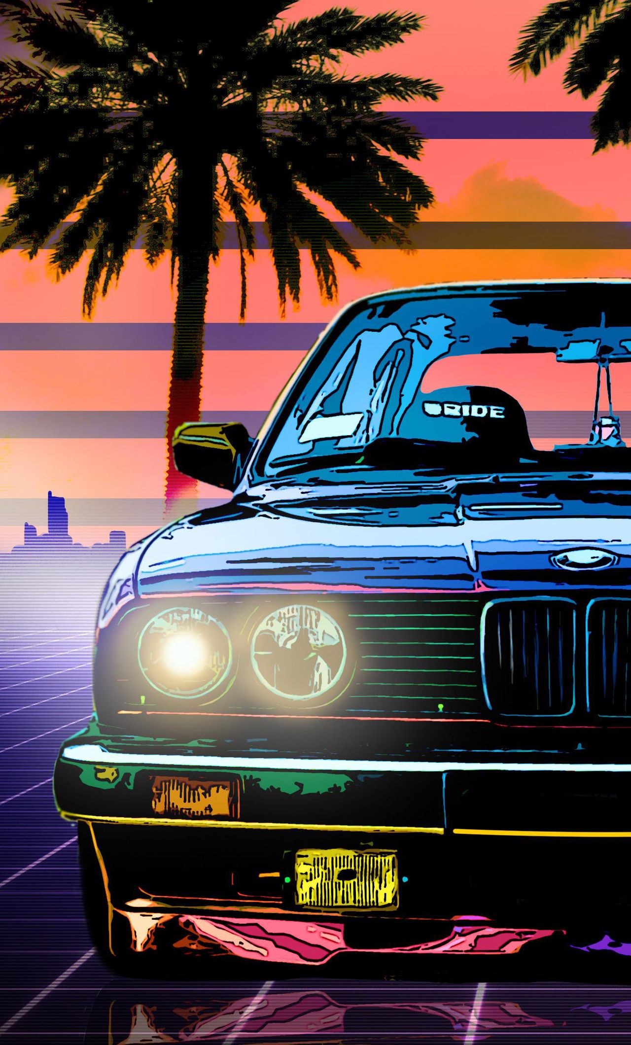 Bmw E30 Digital Art 4k iPhone HD 4k Wallpaper, Image, Background, Photo and Picture