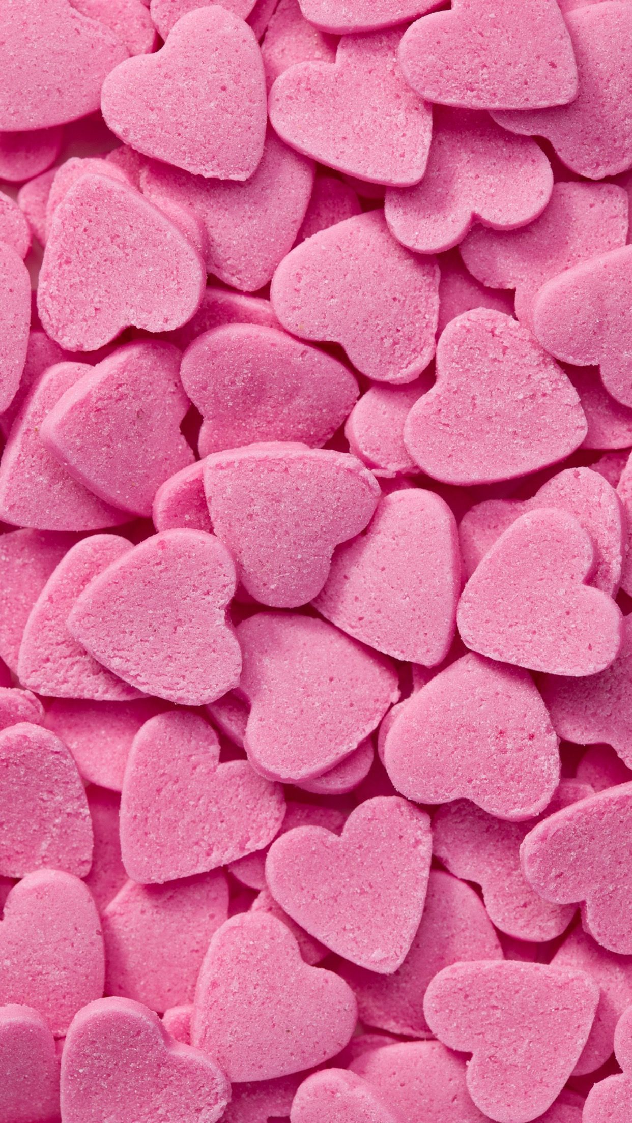 pink candy hearts. Pink wallpaper iphone, Pink candy, Pink aesthetic