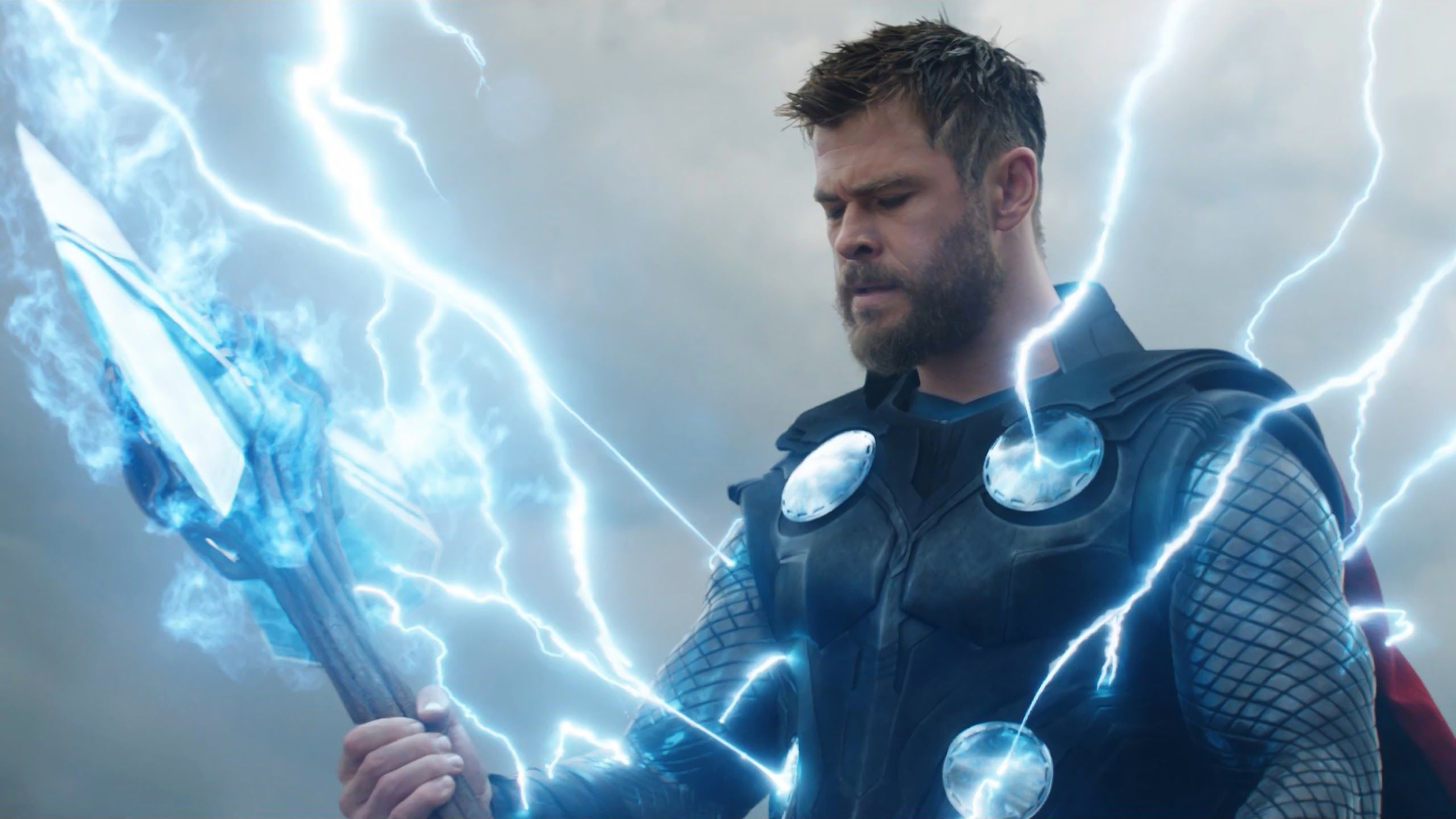 Avengers: Endgame Thor Stormbreaker Hammer 4K Wallpaper