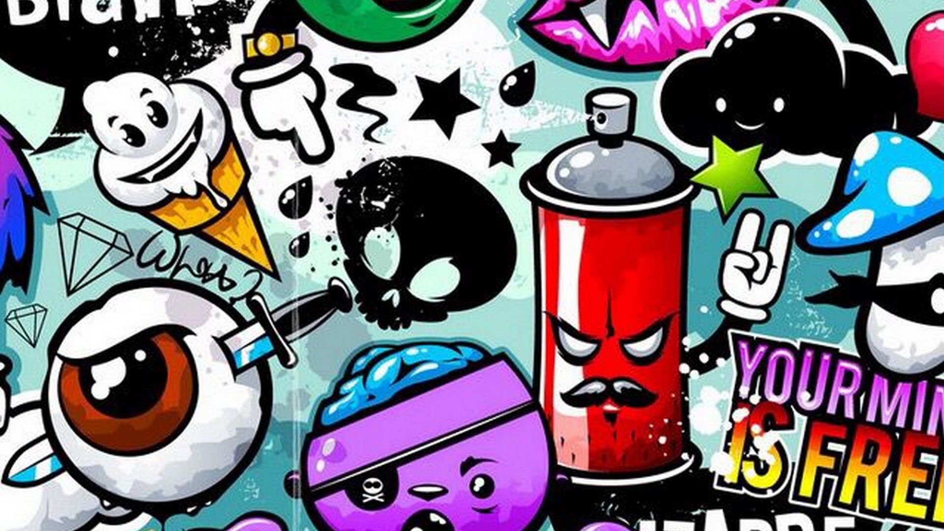 Graffiti Desktop Wallpaper Cute Wallpaper
