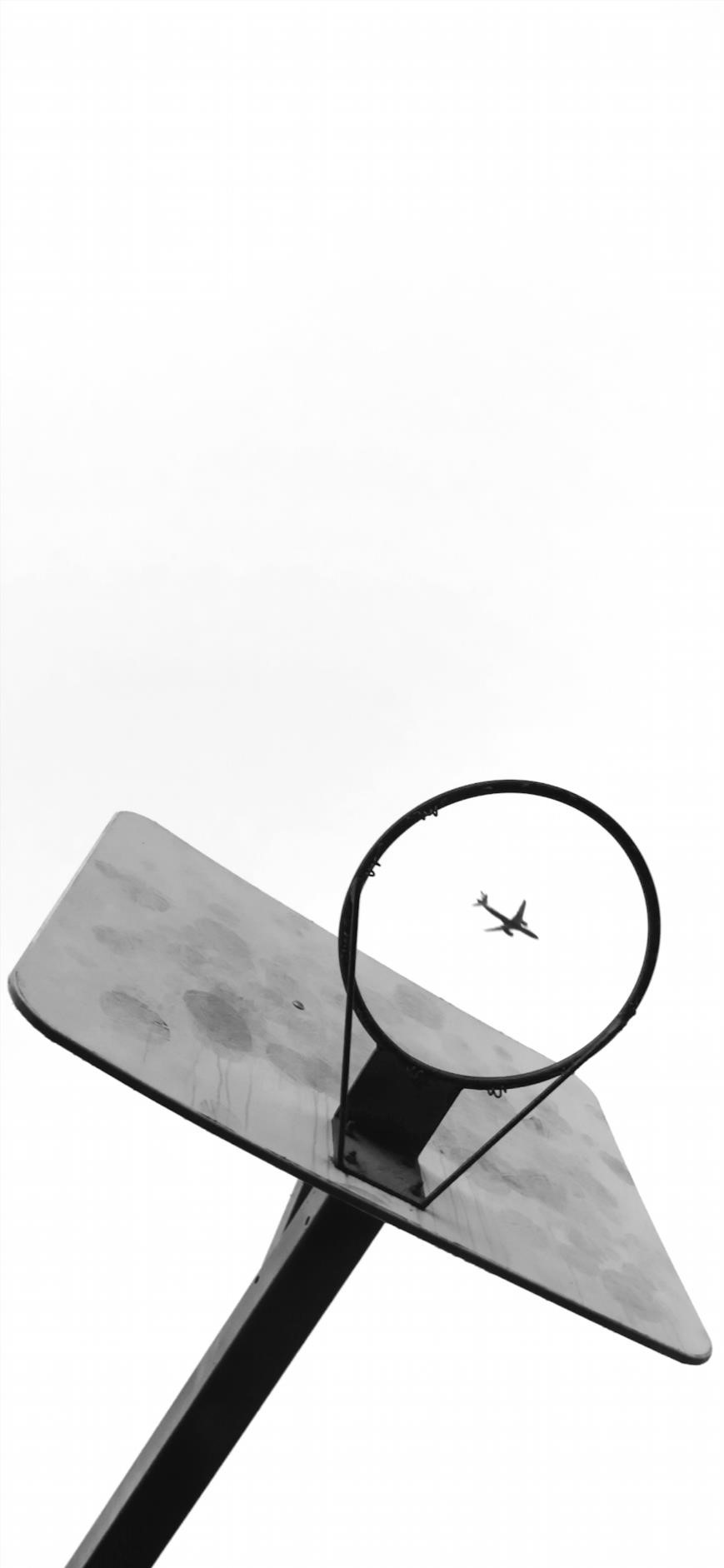 IPhone Wallpaper Minimal Black White Plane Wallpaper Art: Free HD Download