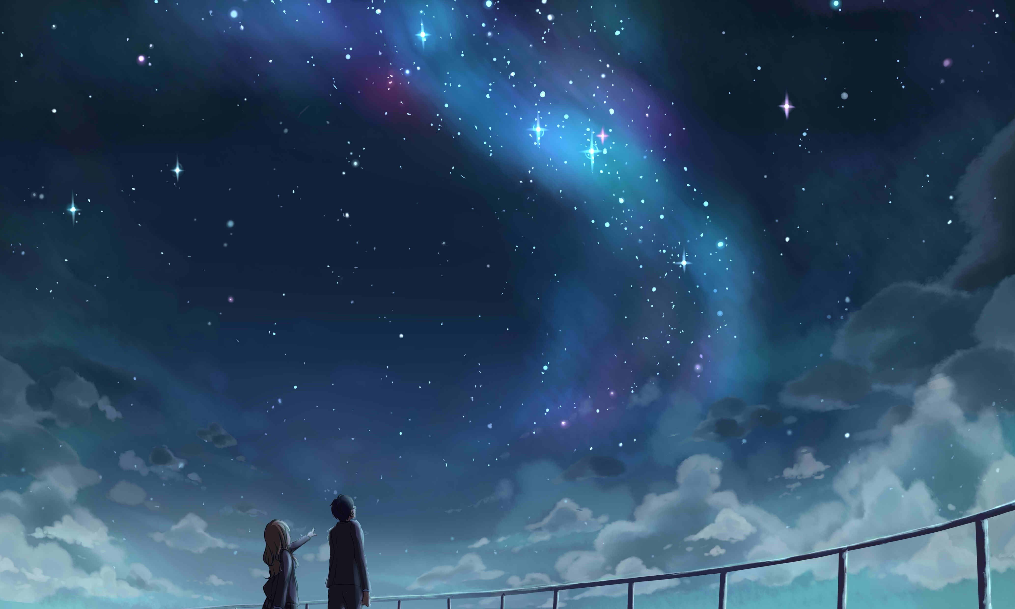 Galaxy Anime 4K Wallpaper Free Galaxy Anime 4K Background