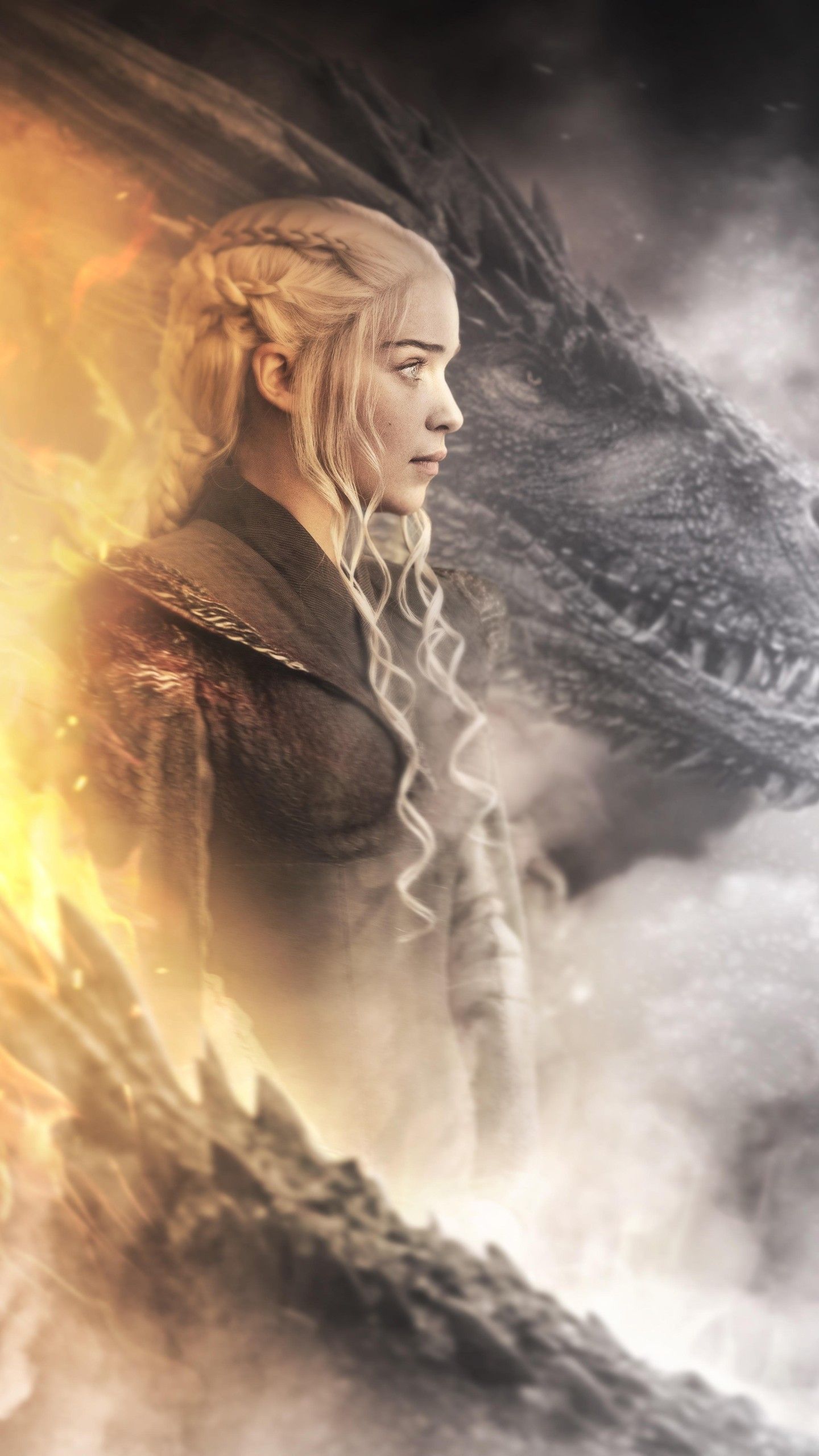 Daenerys Targaryen Dragon In Game Of Thrones 4k Wallpaper Targaryen Wallpaper Android wallpaper