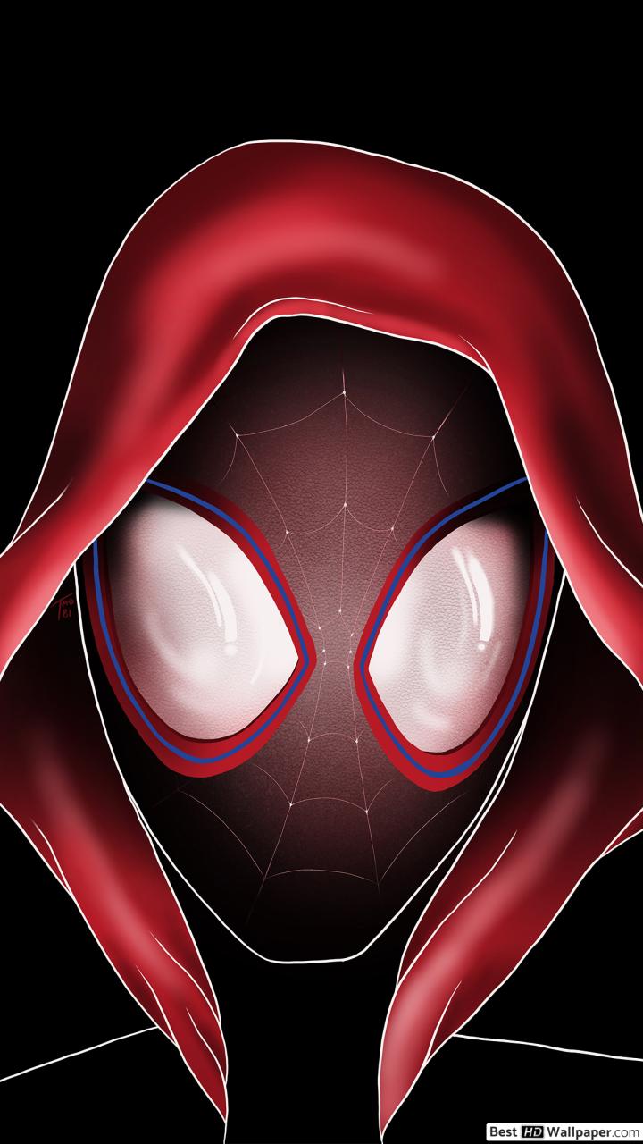 Spiderman Miles Morales Eyes Wallpaper 4k