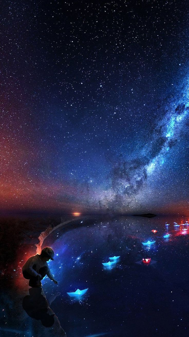 Mystical Night Sky Wallpaper