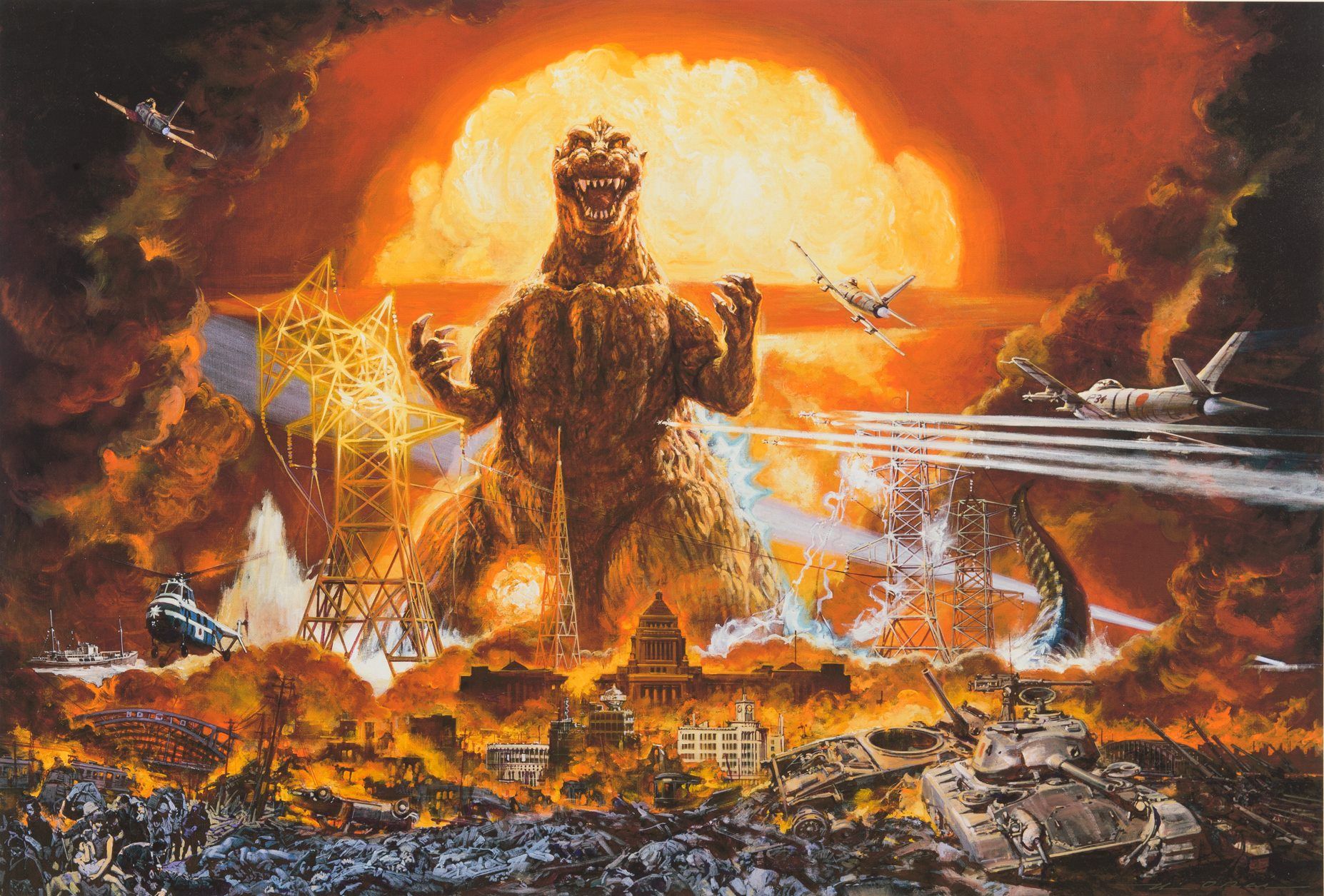 Godzilla art by Noriyoshi Ohrai: GODZILLA
