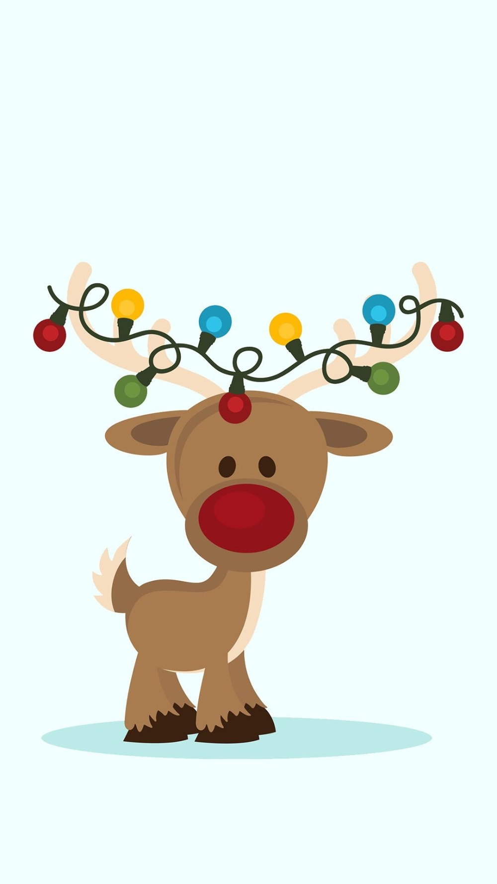 Cute Reindeer Wallpaper. Christmas phone wallpaper, Cute christmas wallpaper, Wallpaper iphone christmas