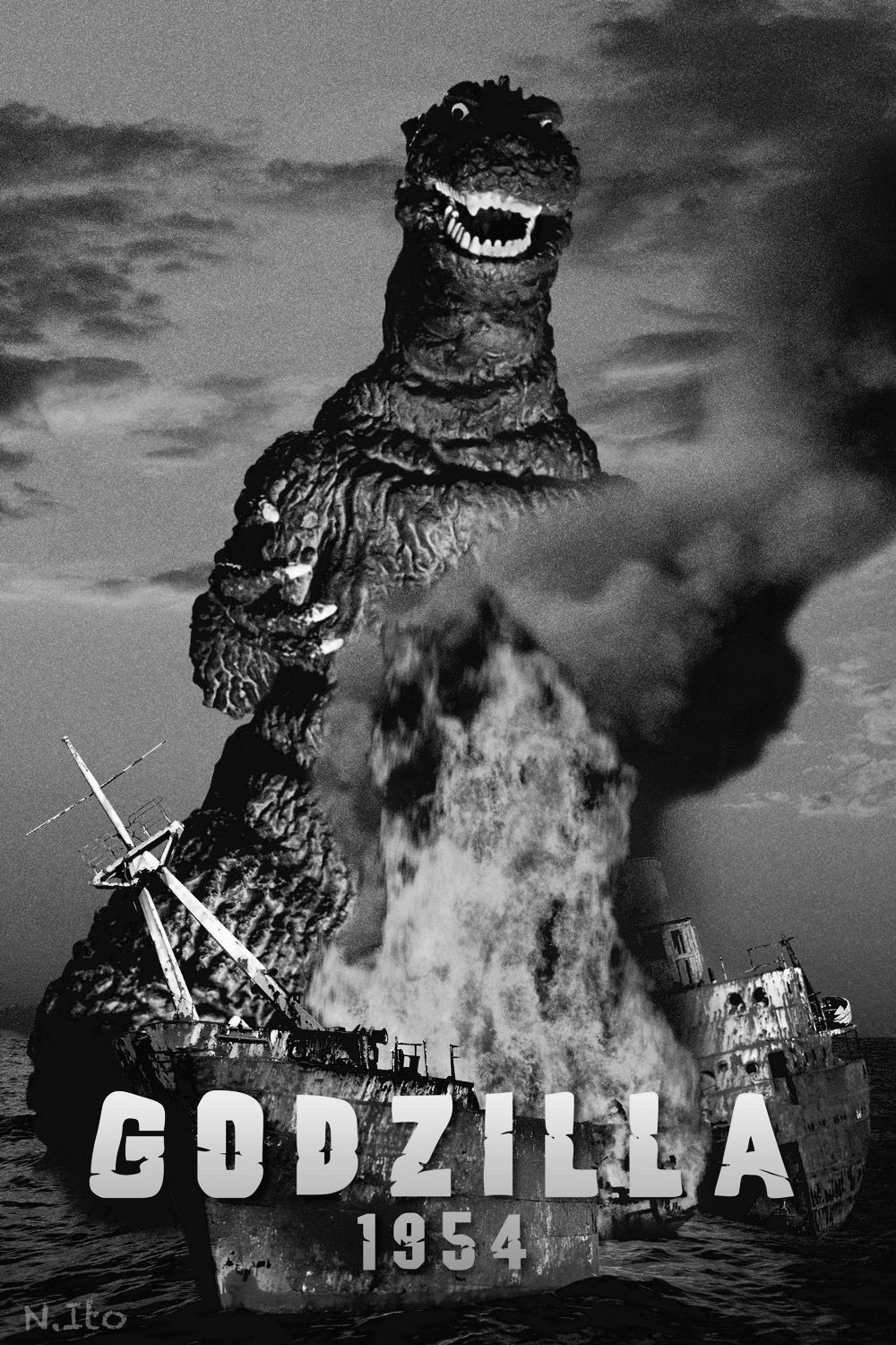Godzilla 1954. Classic monster movies, Giant monster movies, Kaiju monsters