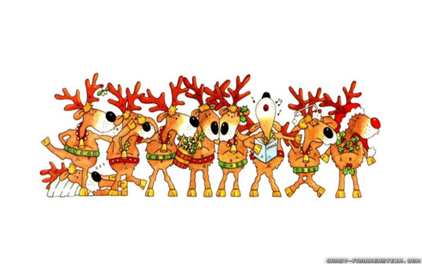 Funny Reindeer Wallpaper