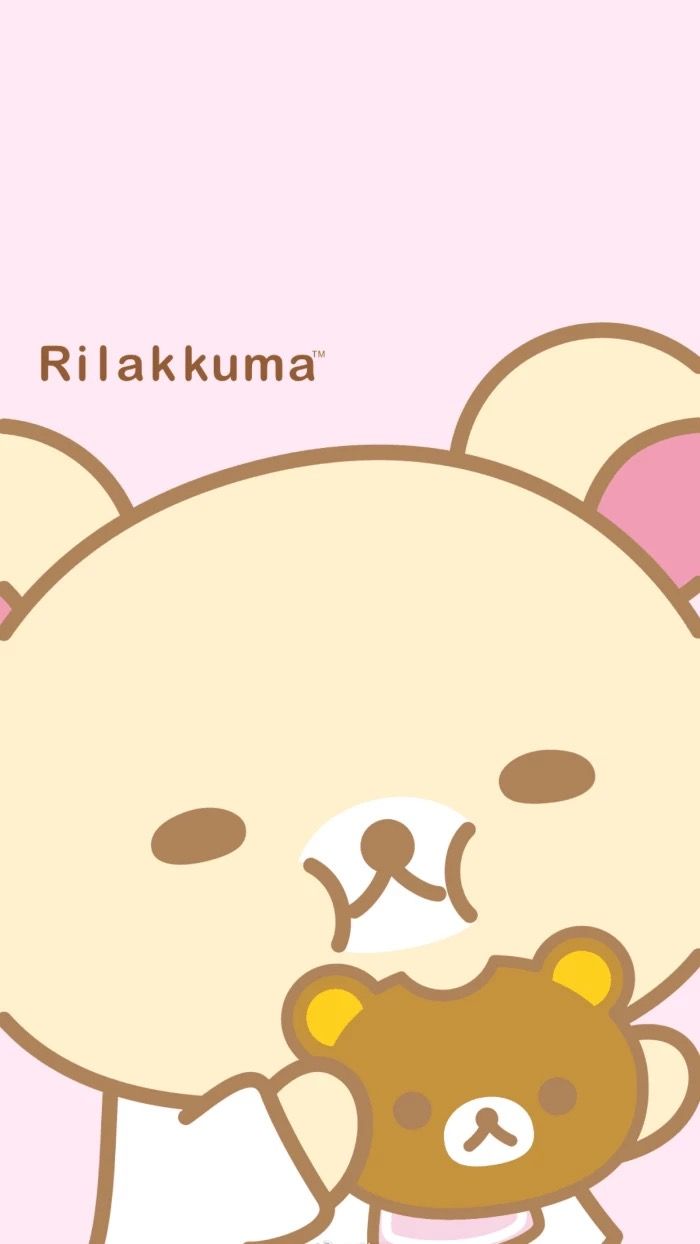 Korilakkuma with #Rilakkuma cookie (๑>◡<๑). Rilakkuma wallpaper, Kawaii wallpaper, Cute wallpaper background