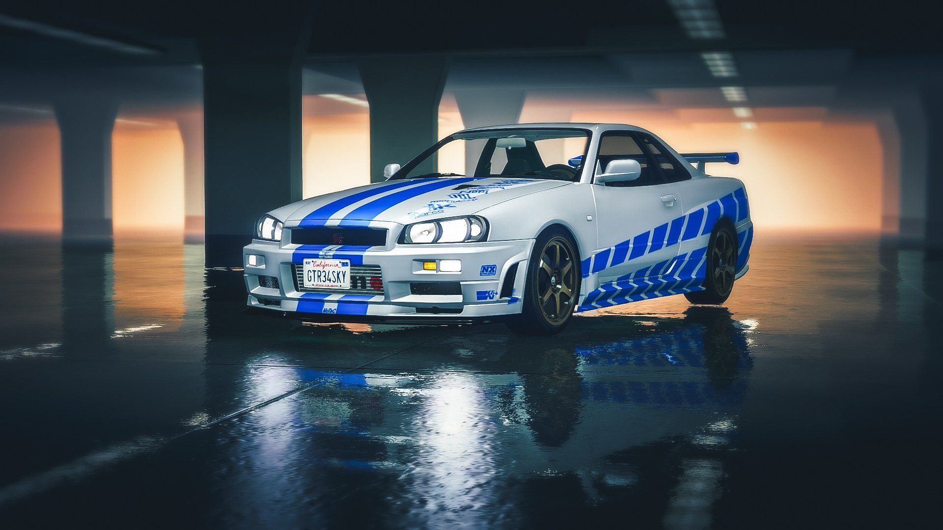 paul walker skyline lego