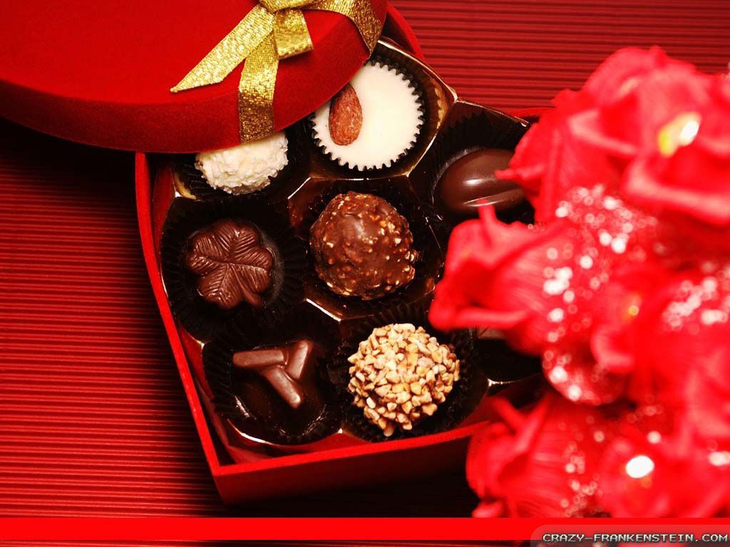 Valentines Day Chocolates Background HD Wallpaper