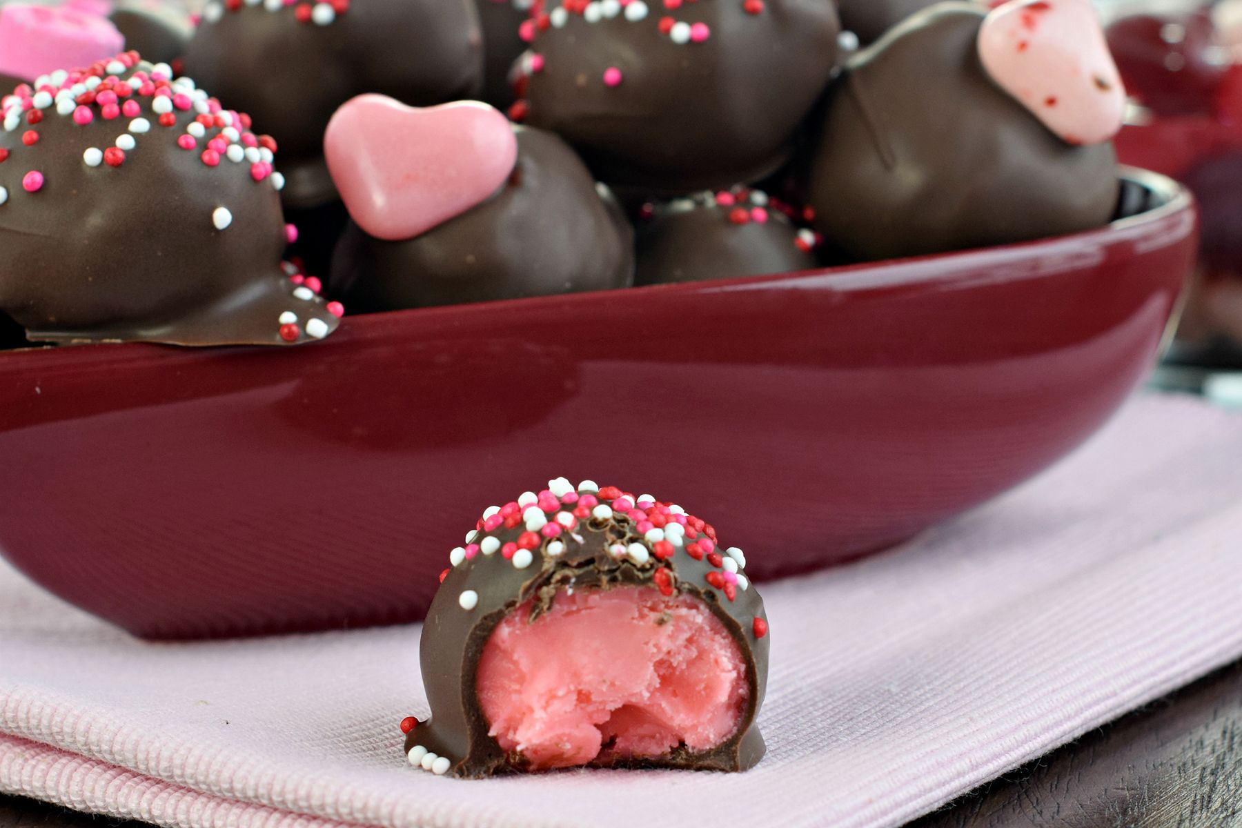 Chocolate Covered Cherry Truffles to Win Valentine's Day Forever