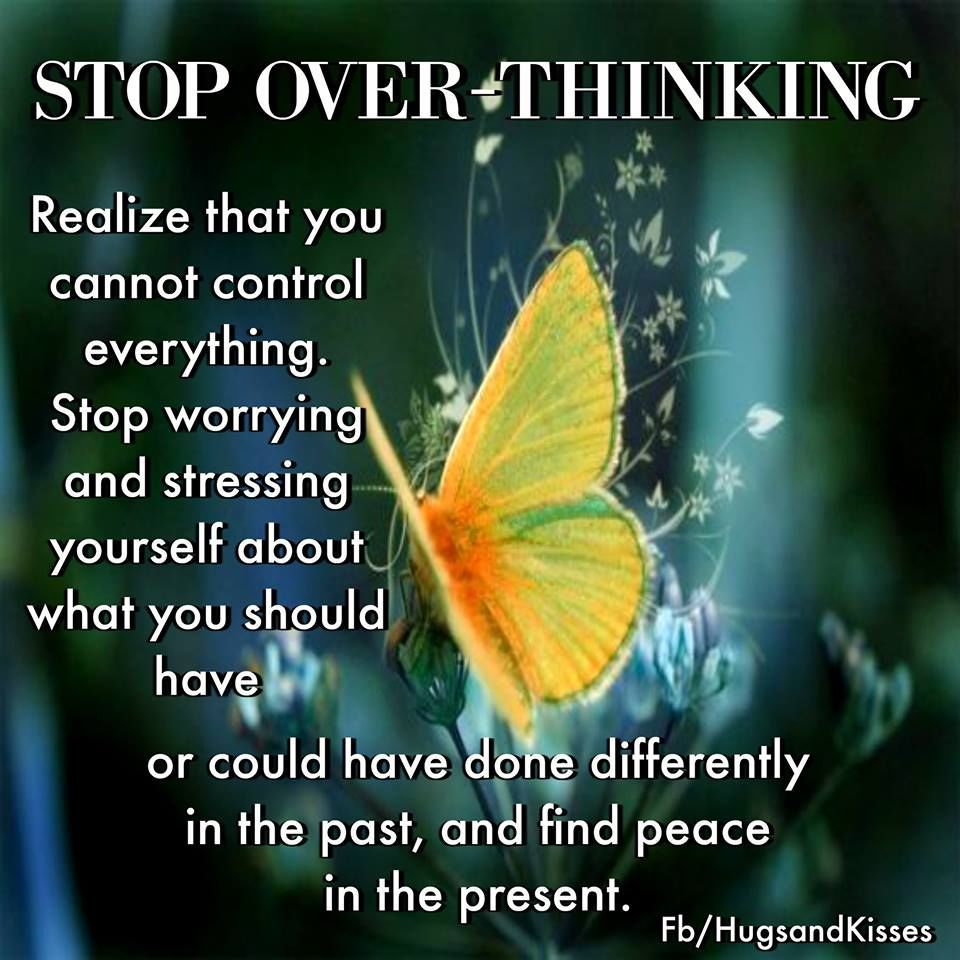 Stop Overthinking Picture, Photo, and Image for Facebook, Tumblr, , and Twitter Quotes