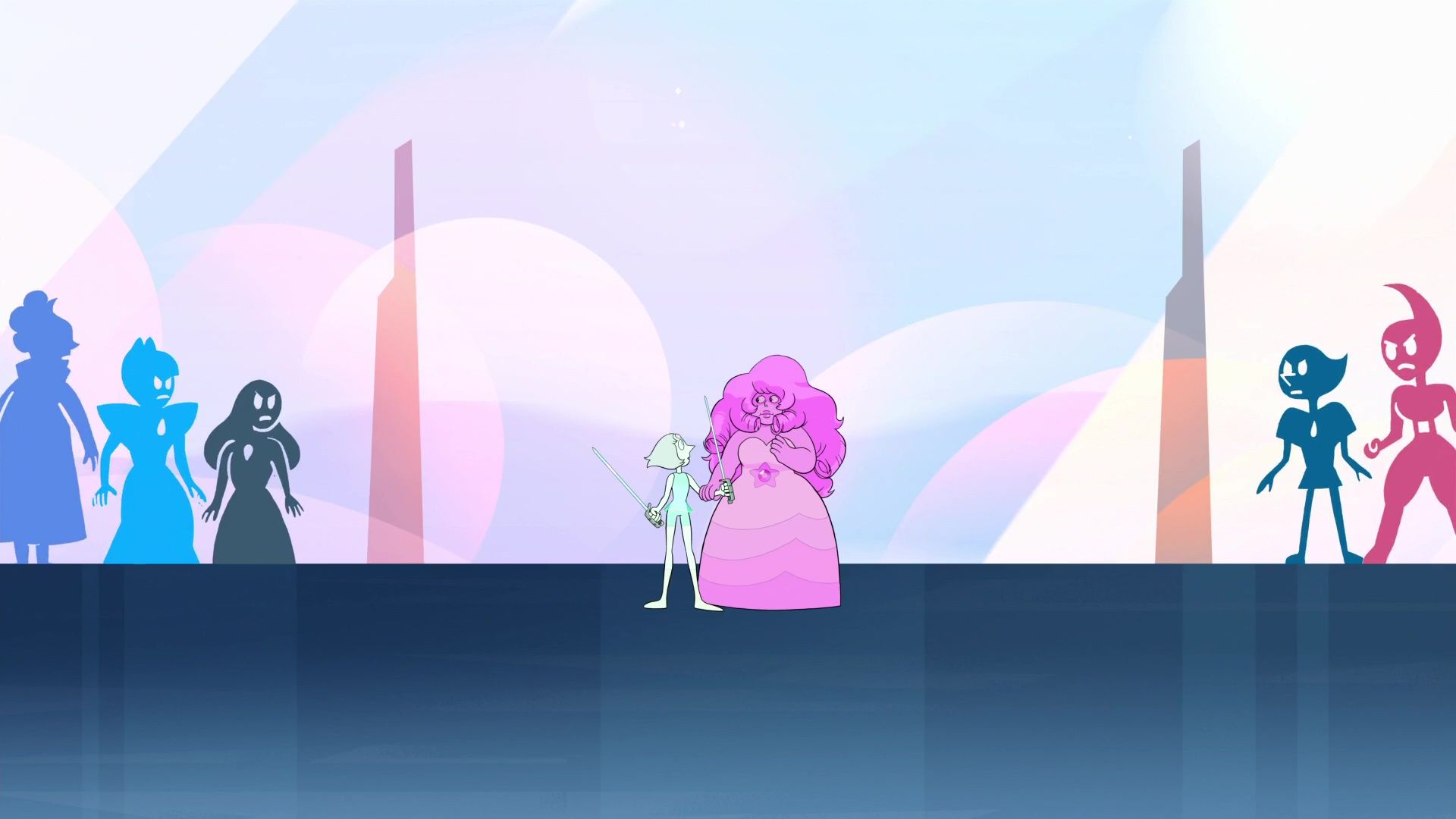Theory Pearl shattered Pink Diamond while disguised as Rose Quartz