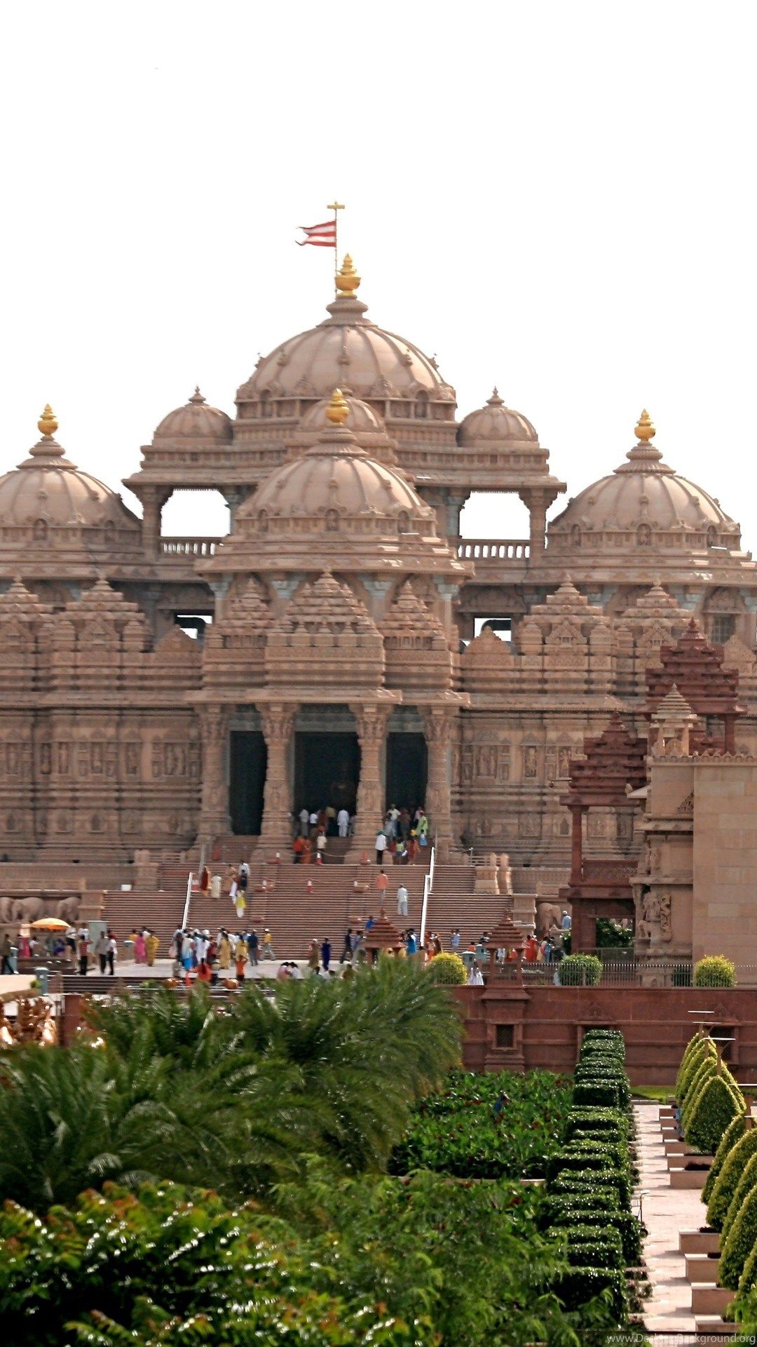 Swaminarayan Akshardham Hindu Temple In Delhi HD Wallpaper Desktop Background