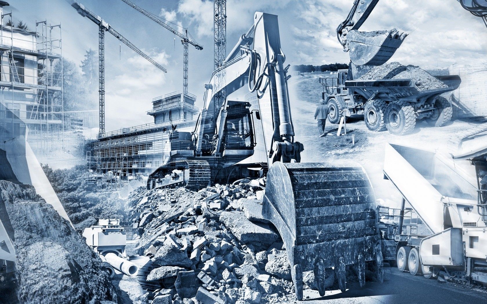 construction site, Machine Wallpaper HD / Desktop and Mobile Background
