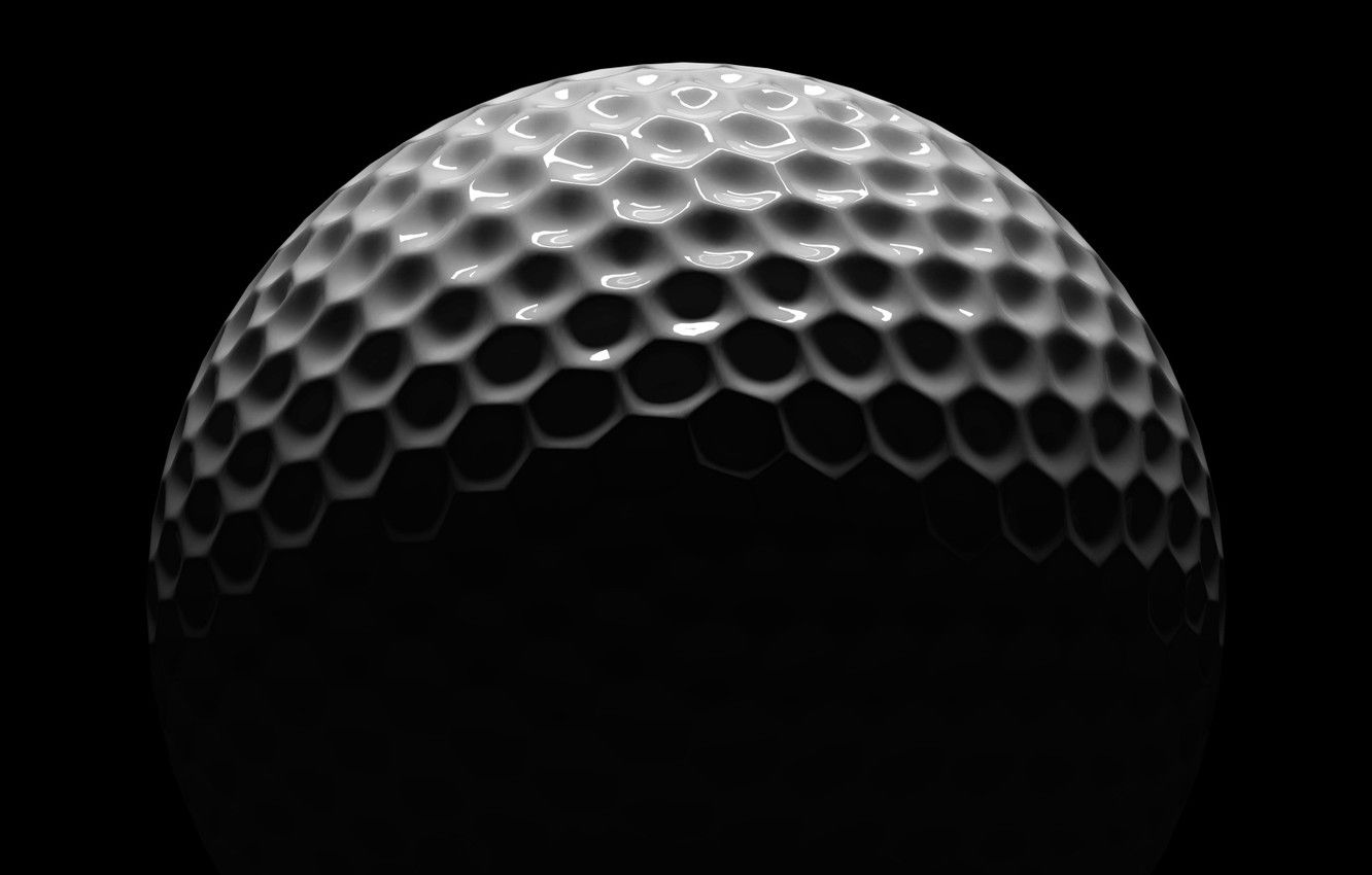 Wallpaper white, black, golf, ball image for desktop, section текстуры