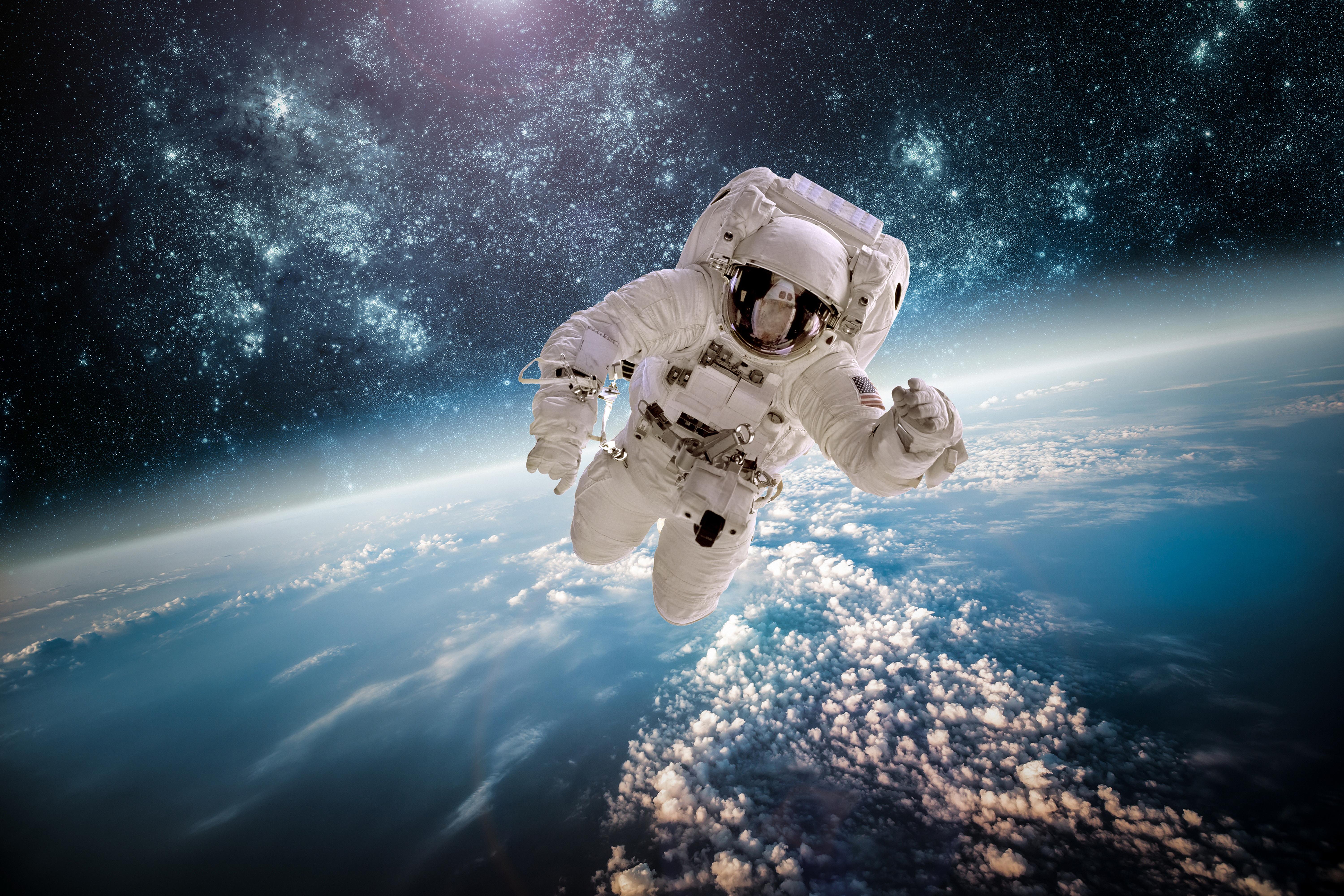 Astronaut Floating In Space Wallpaper iPhone