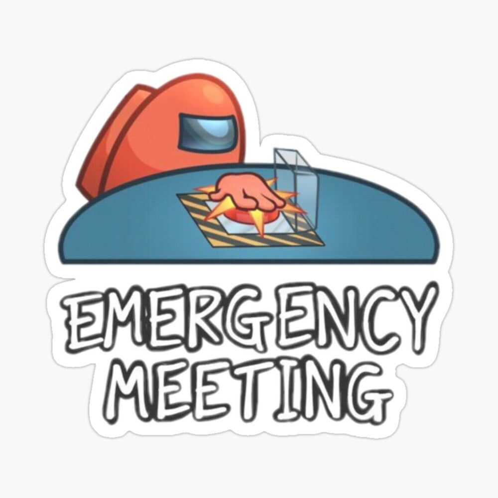 among us red emergency meeting' Sticker by PinkMonster2020. Preppy stickers, Bubble stickers, Cute stickers