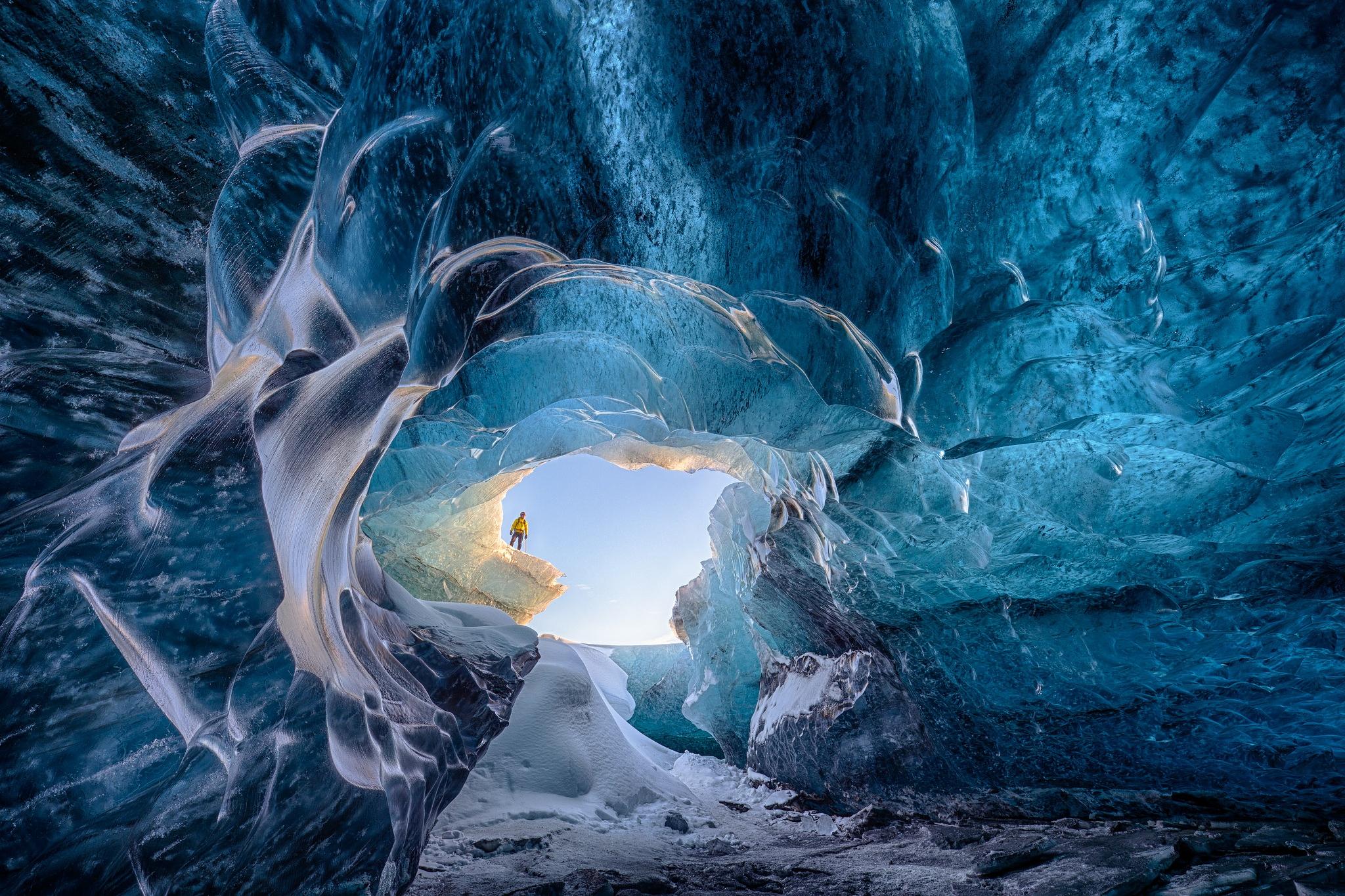 Ice cave in Iceland