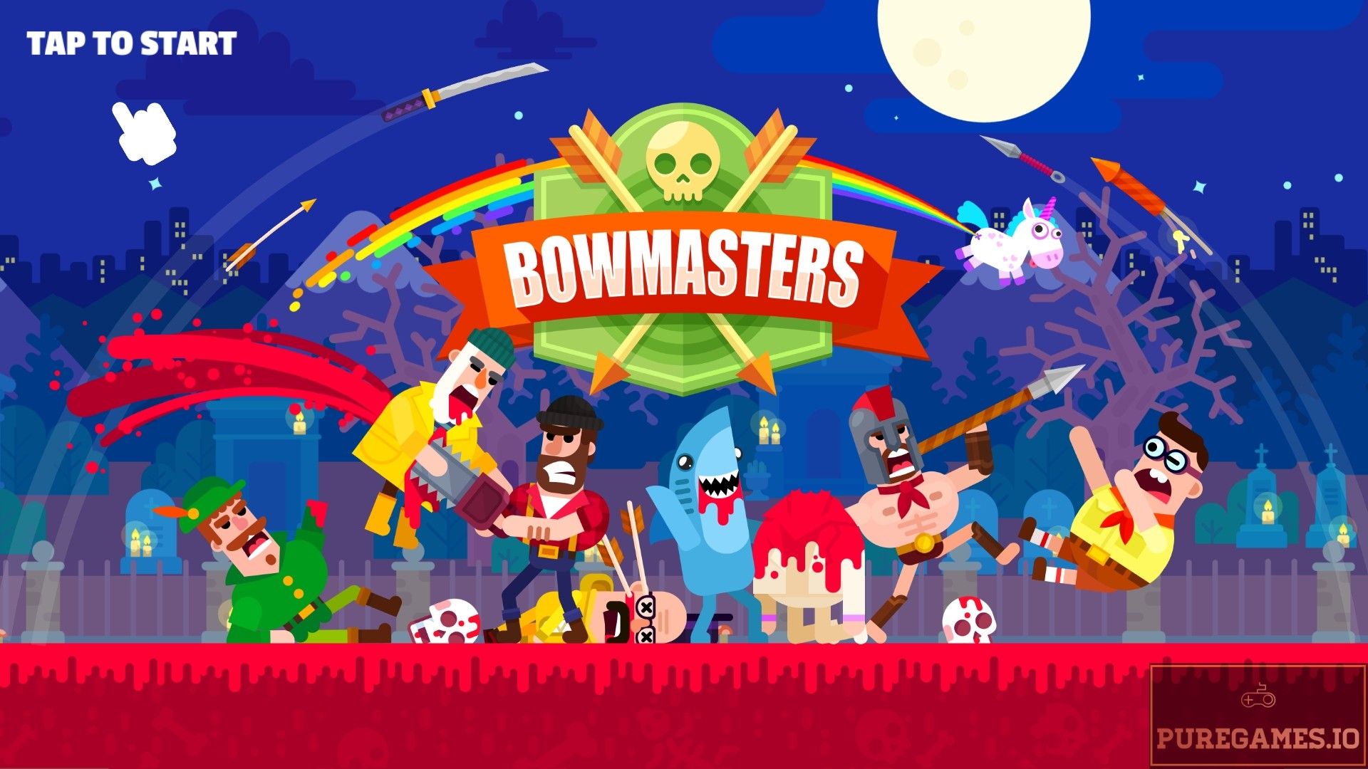 bowmasters mod apk characters