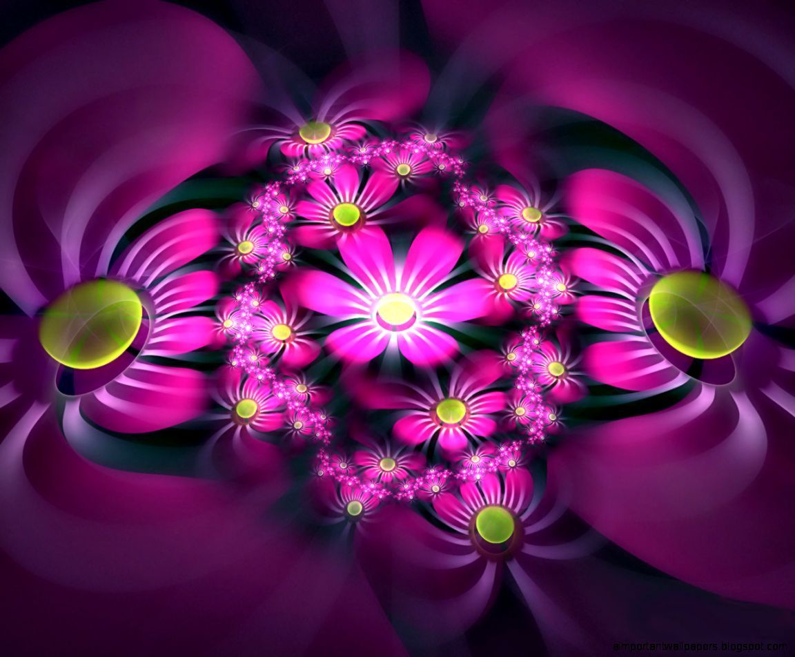 3D Wallpaper Flower Background