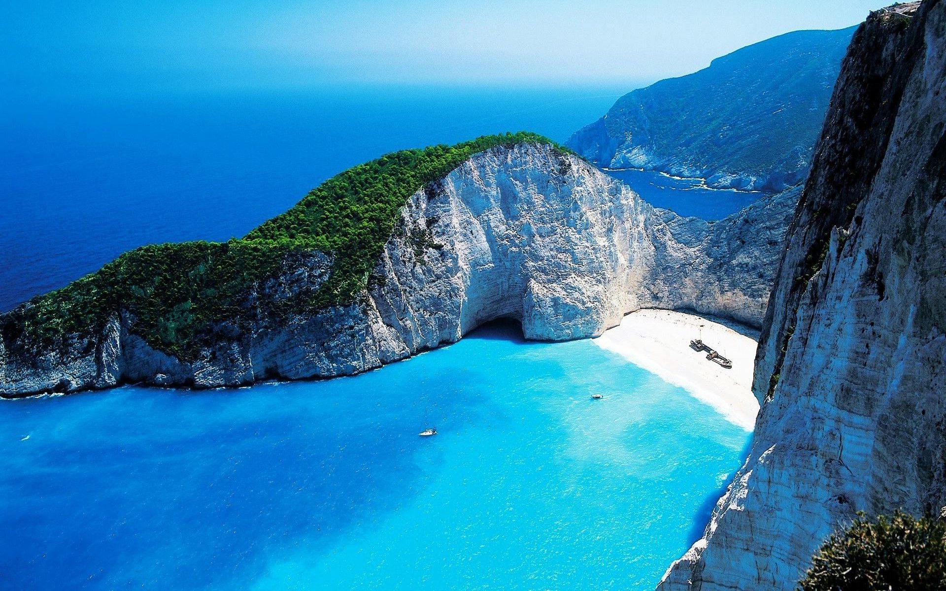 beach, Sea, Landscape, Navagio Beach, Zakynthos, Greece Wallpaper HD / Desktop and Mobile Background