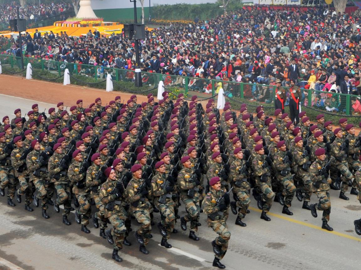 Parachute Regiment Indian Army in Republic Day Parade Wallpaper. Wallpaper Download. High Resolution Wallpaper