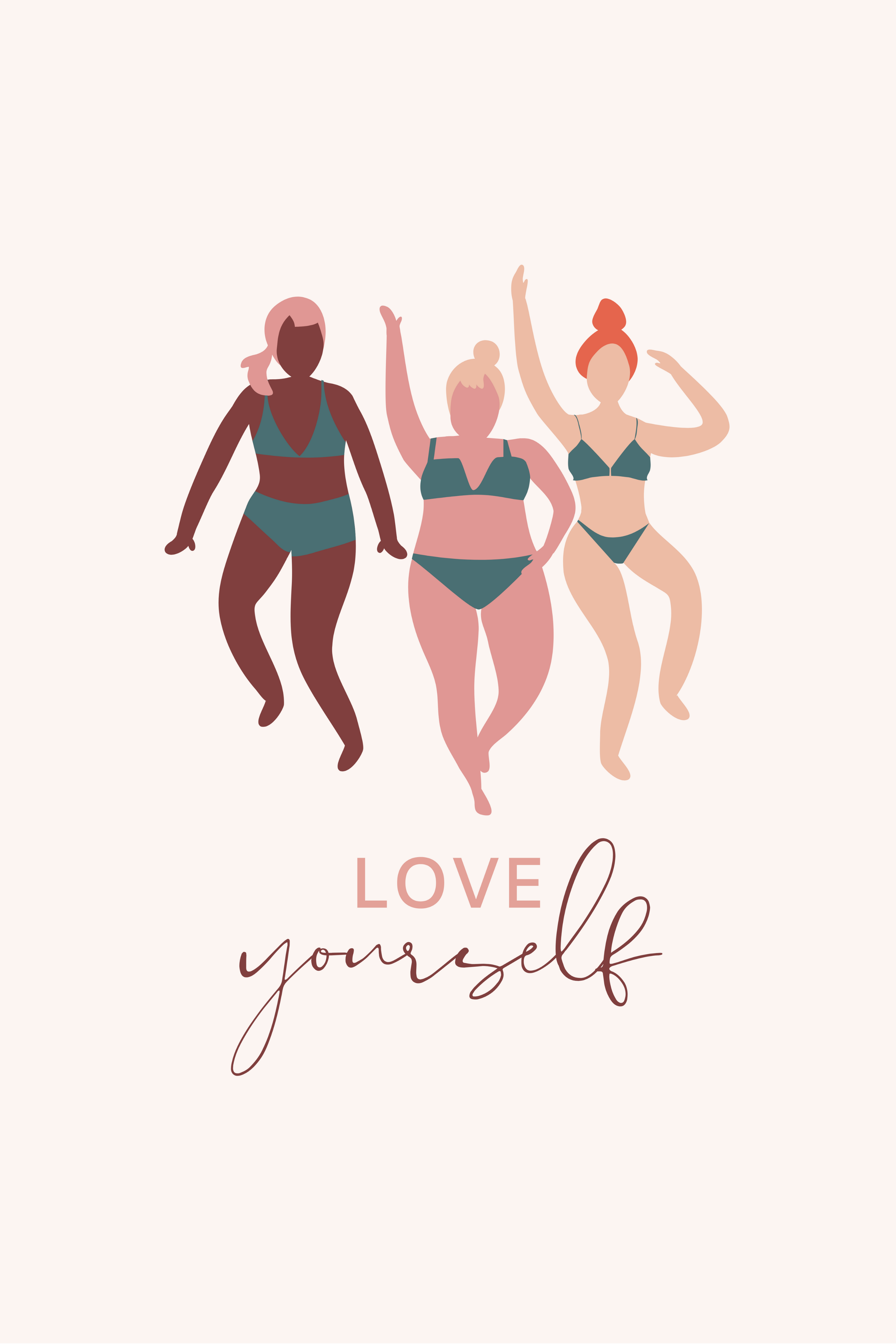 Love Your Body Positive quote Print Positive Body Image. Etsy. Body positive quotes, Body positivity art, Body positivity