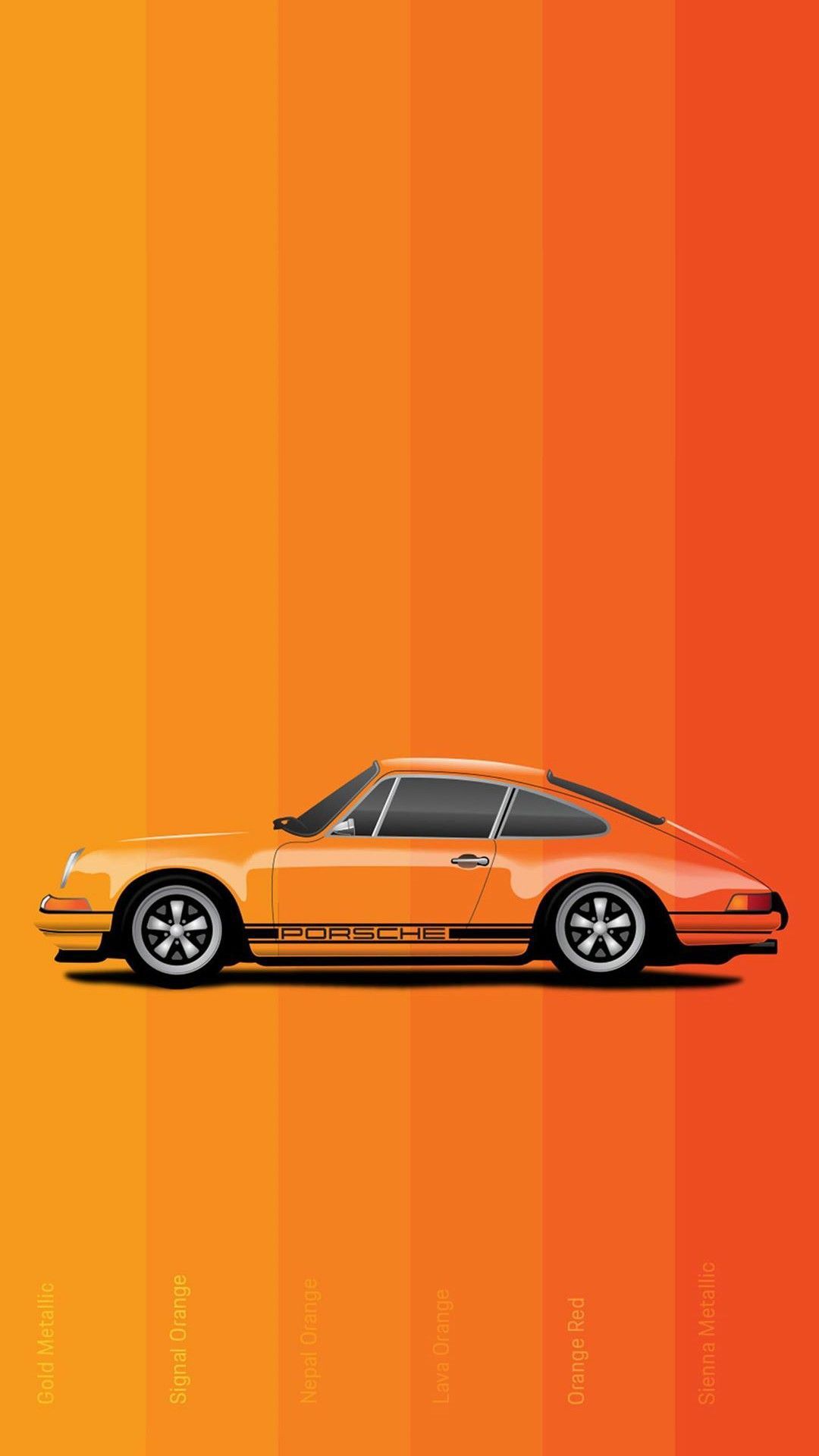 Orange Porsche Car Wallpaper 1080X1920. Xperia wallpaper, Car iphone wallpaper, Mobile wallpaper
