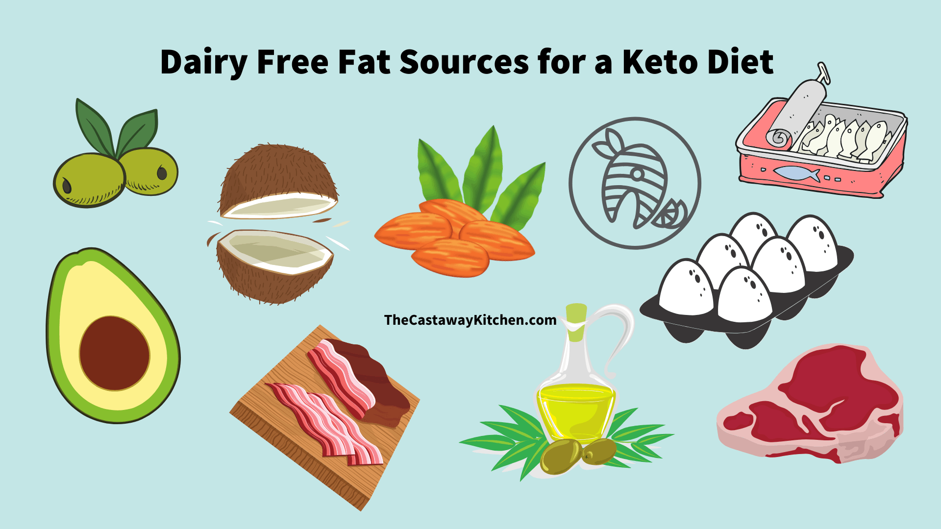 How To Do Keto Dairy Free: a quick start guide. The Castaway Kitchen