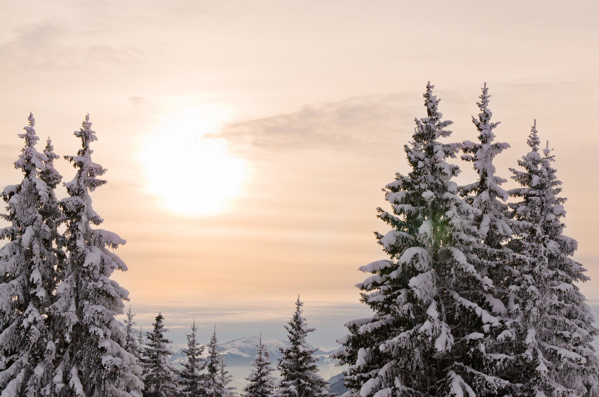 hiver, Neige, Montagne, Snow, Nature, Landscapes, Frozen, Winter, Wallpaper Wallpaper HD / Desktop and Mobile Background