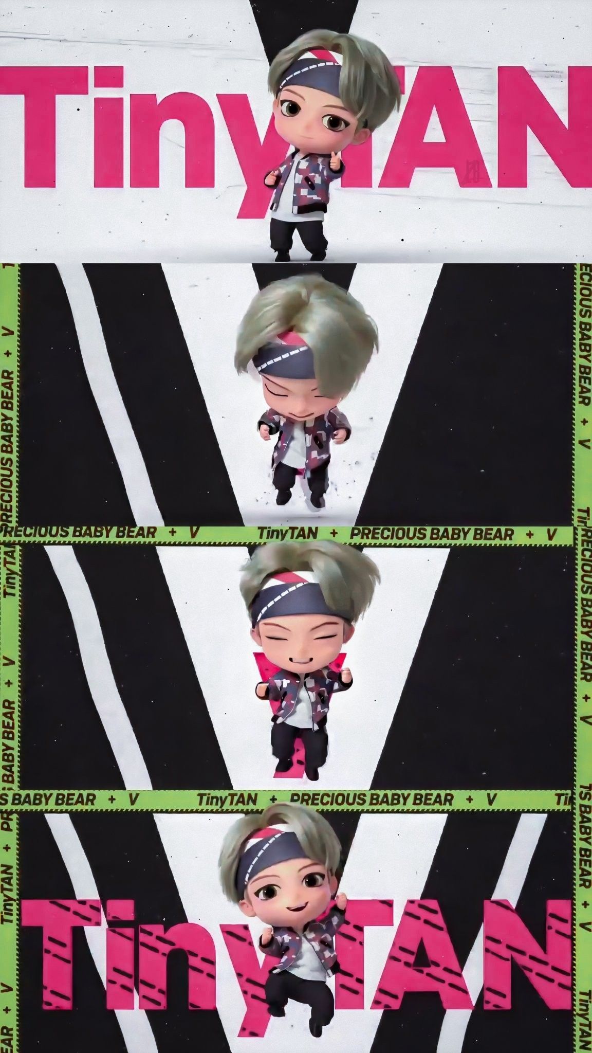 BTS TinyTan V Wallpaper di 2020. Meme lucu, Kartu lucu, Lucu