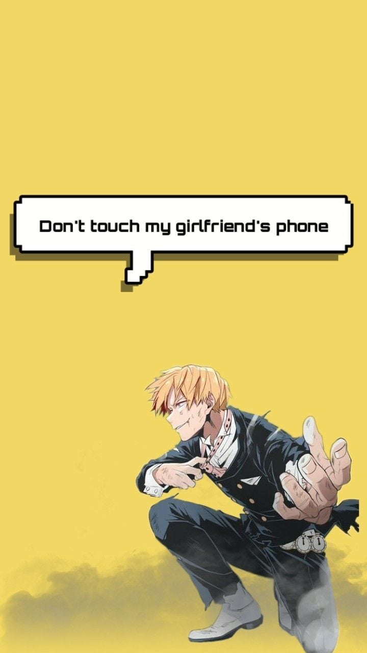 Monoma Don't touch my girlfriend's phone. Anime wallpaper phone, Cute anime wallpaper, Dont touch my phone wallpaper