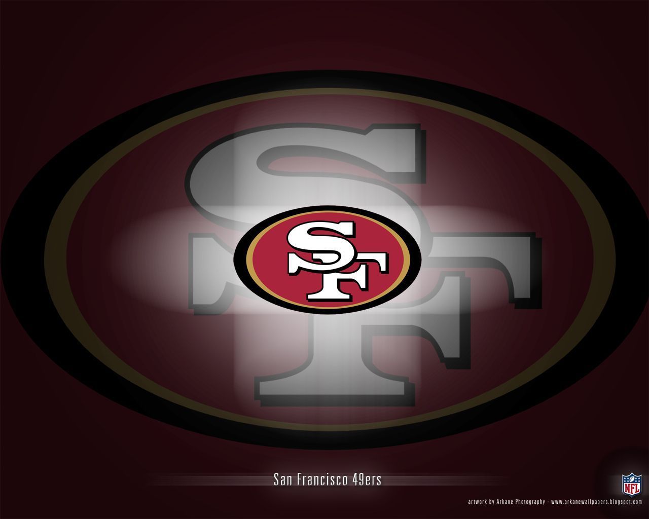 Wallpaper wallpaper, sport, logo, NFL, glitter, checkered, San Francisco  49ers images for desktop, section спорт - download