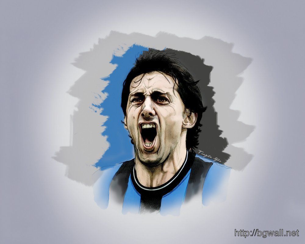 Diego Milito Face Art Wallpaper HD
