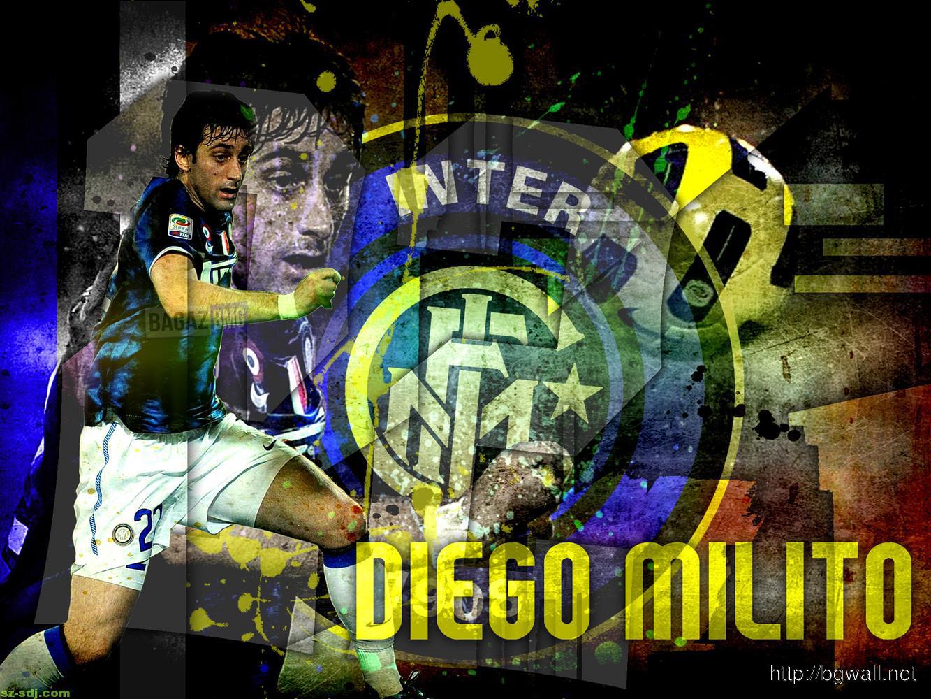 Diego Milito Art Image Wallpaper Desktop