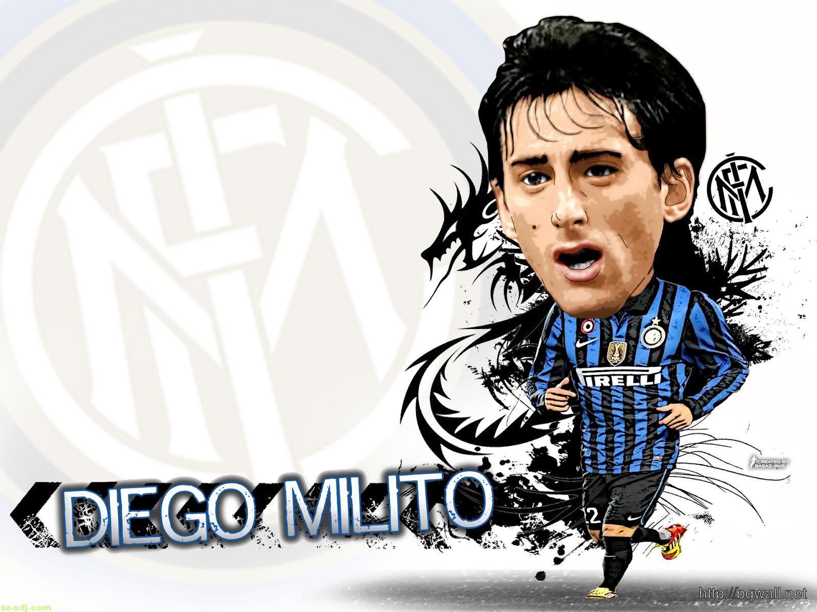 Diego Milito Caricatur Wallpaper Pc