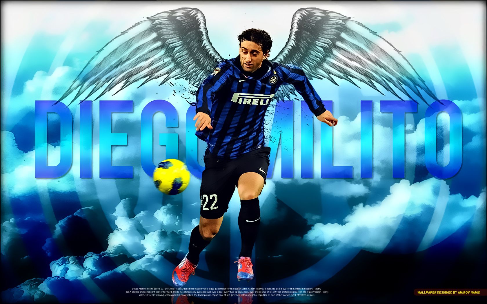 Diego Milito Sfondi Wallpaper Desktop. Pc Wallpaper Sfondi Desktop