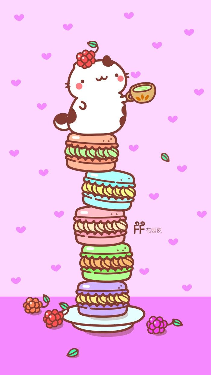 Cute Chibi Cat Stack Wallpaper & Background Download