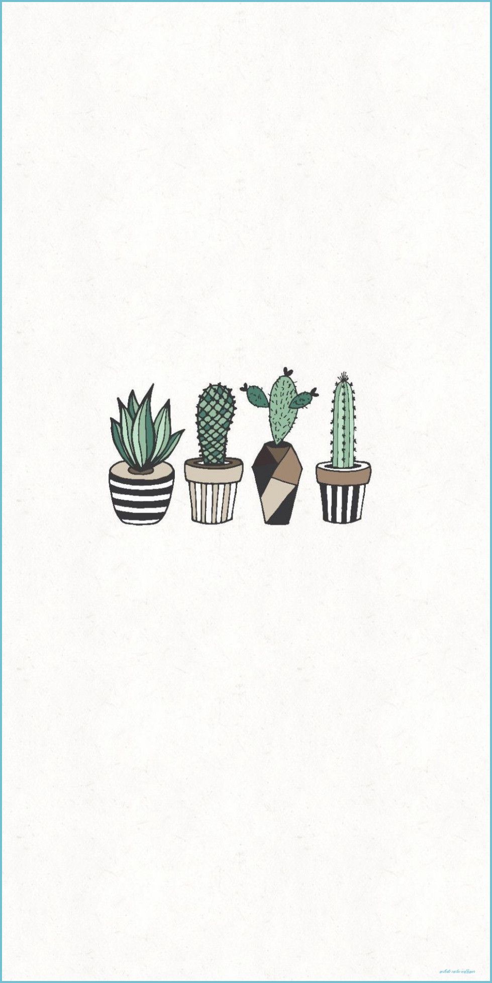 Walpapers in 11 Cactus drawing, Minimalist wallpaper, Plant cactus wallpaper