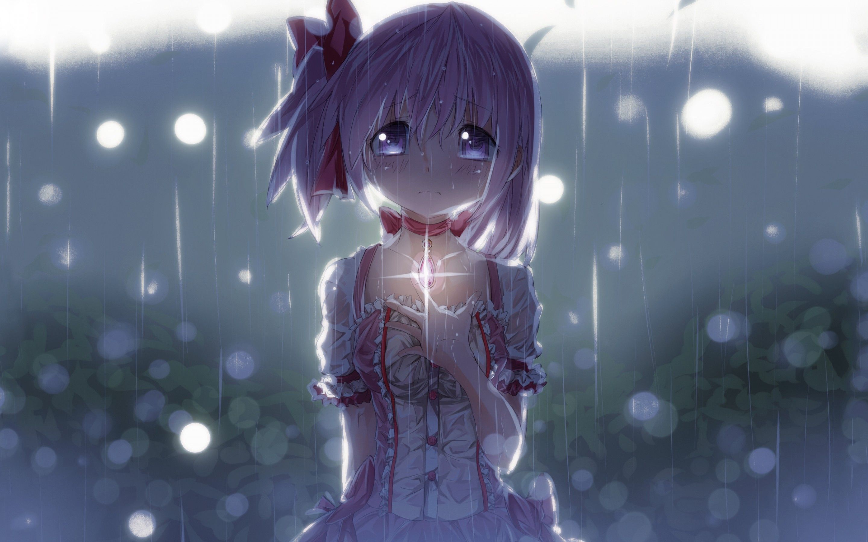 Anime Girl Crying In The Rain