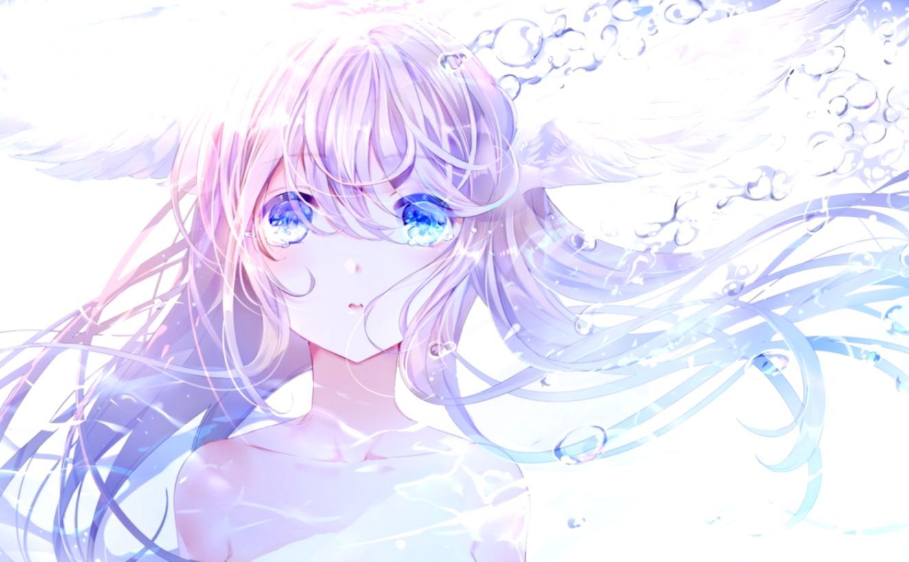 Download Anime Girl Crying Tears Wings .teahub.io