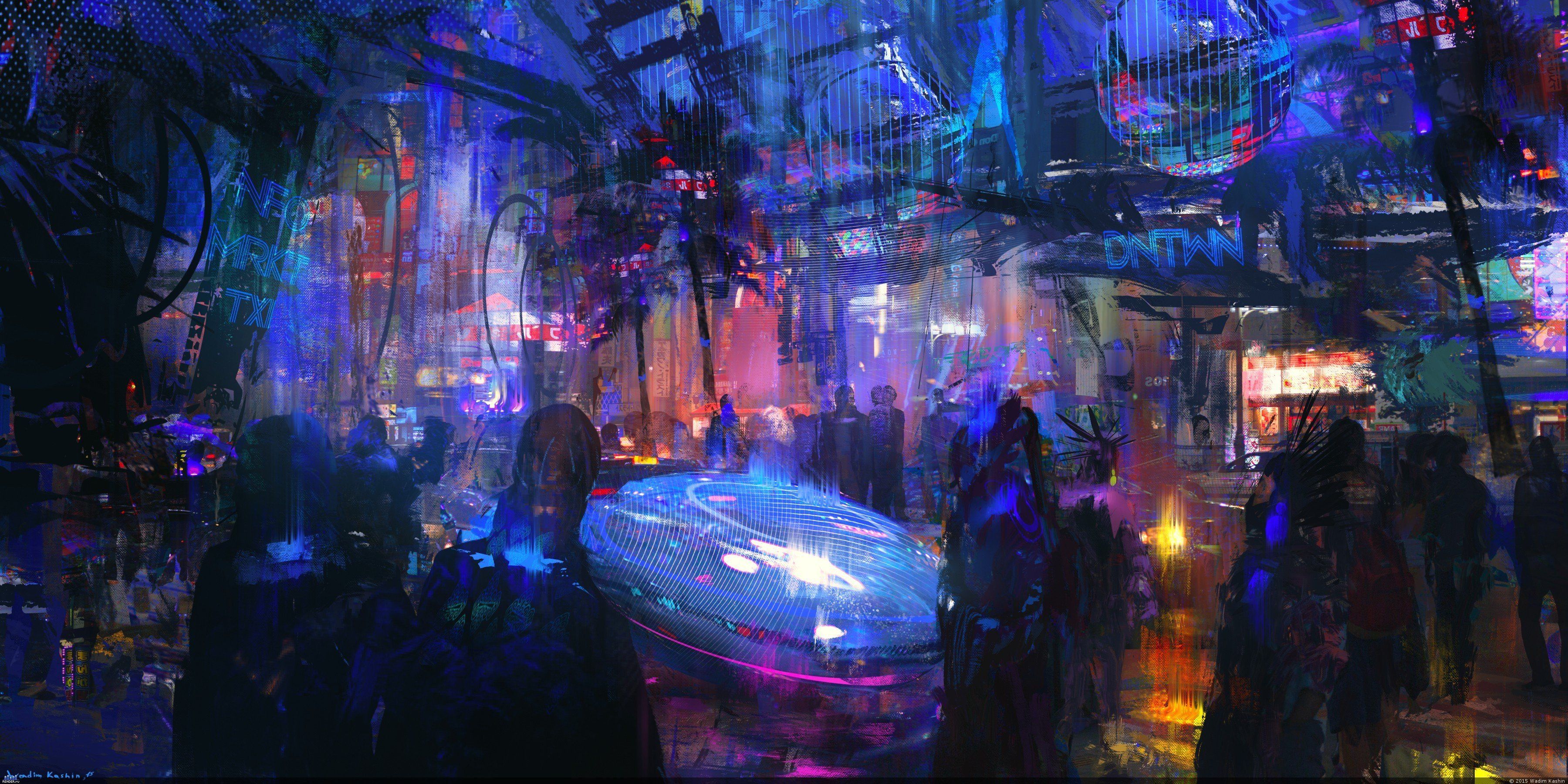 artwork, Cyberpunk, City, Futuristic city HD Wallpaper / Desktop and Mobile Image & Photo