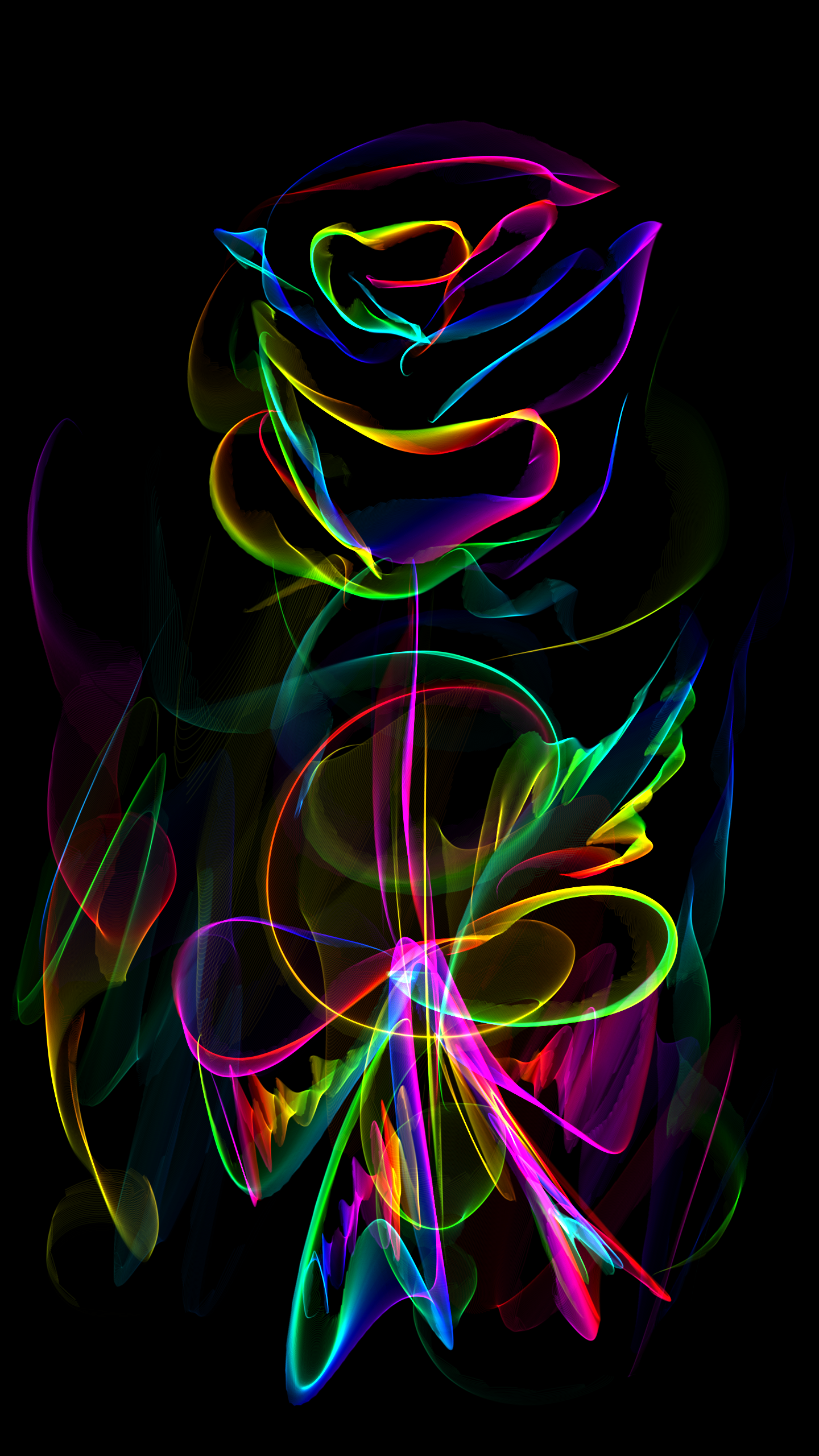 roses, #rainbow, #gift, #bouquet #flower #art #leafes #drawing #black #neon. Android wallpaper rose, Rainbow wallpaper, Neon wallpaper