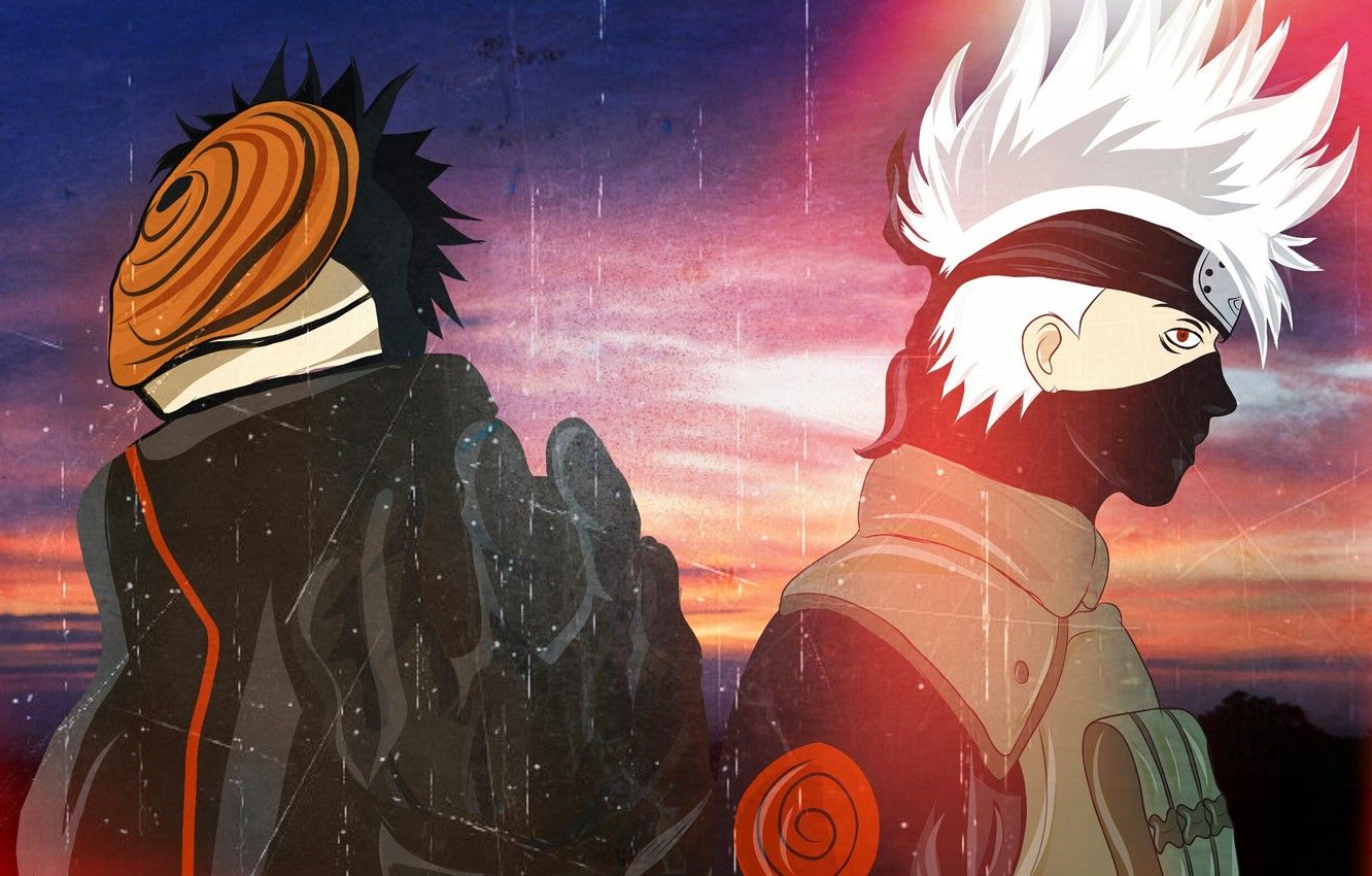 Free download Wallpaper naruto obito Uchiha Hatake Kakashi image for desktop [1332x850] for your Desktop, Mobile & Tablet. Explore Kakashi And Obito Wallpaper. Kakashi And Obito Wallpaper, Kakashi and